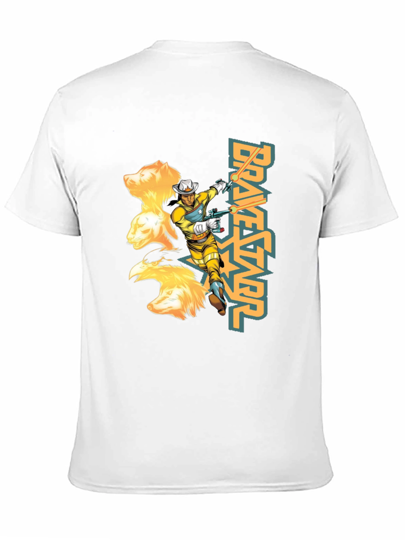 Bravestarr Graphic Tee - Retro Cartoon T-Shirt