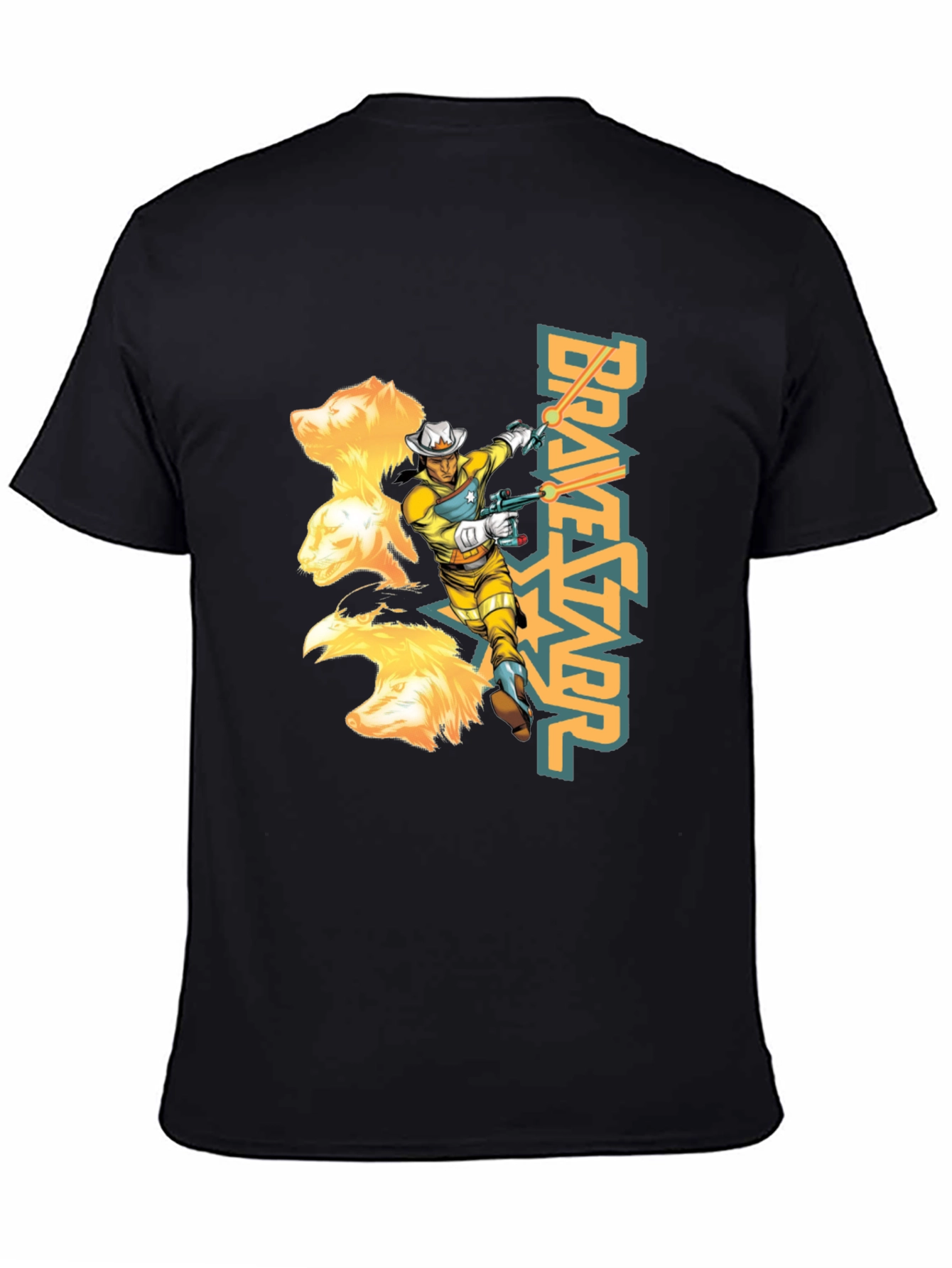 Bravestarr Graphic Tee - Retro Cartoon T-Shirt