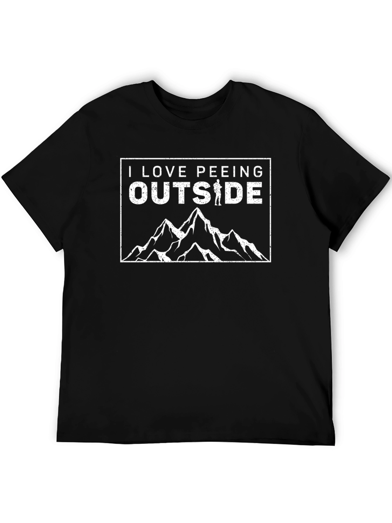 I Love Peeing Outside Funny Graphic T-Shirt