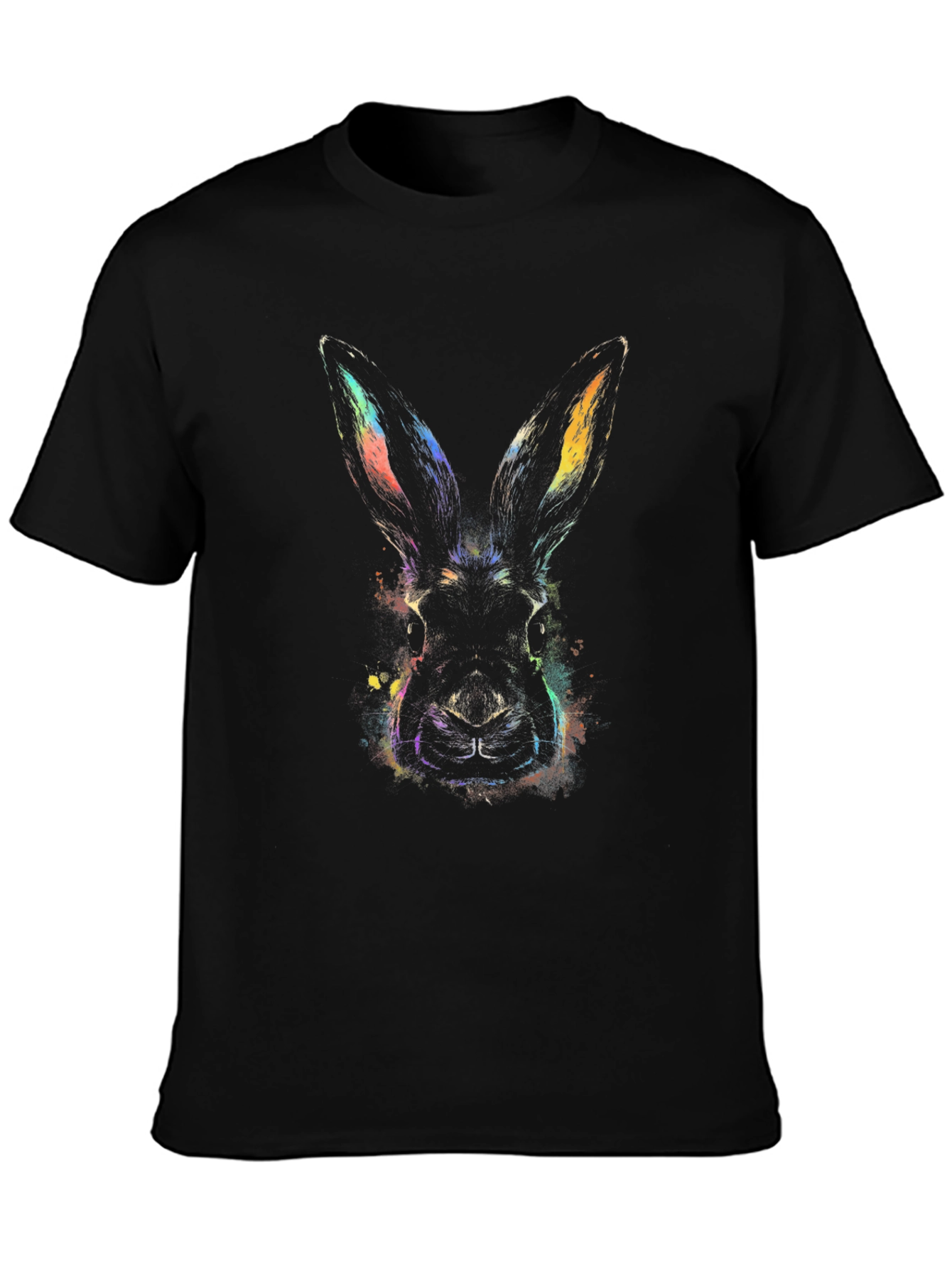Rabbit Graphic Tee - Mens Black T-Shirt