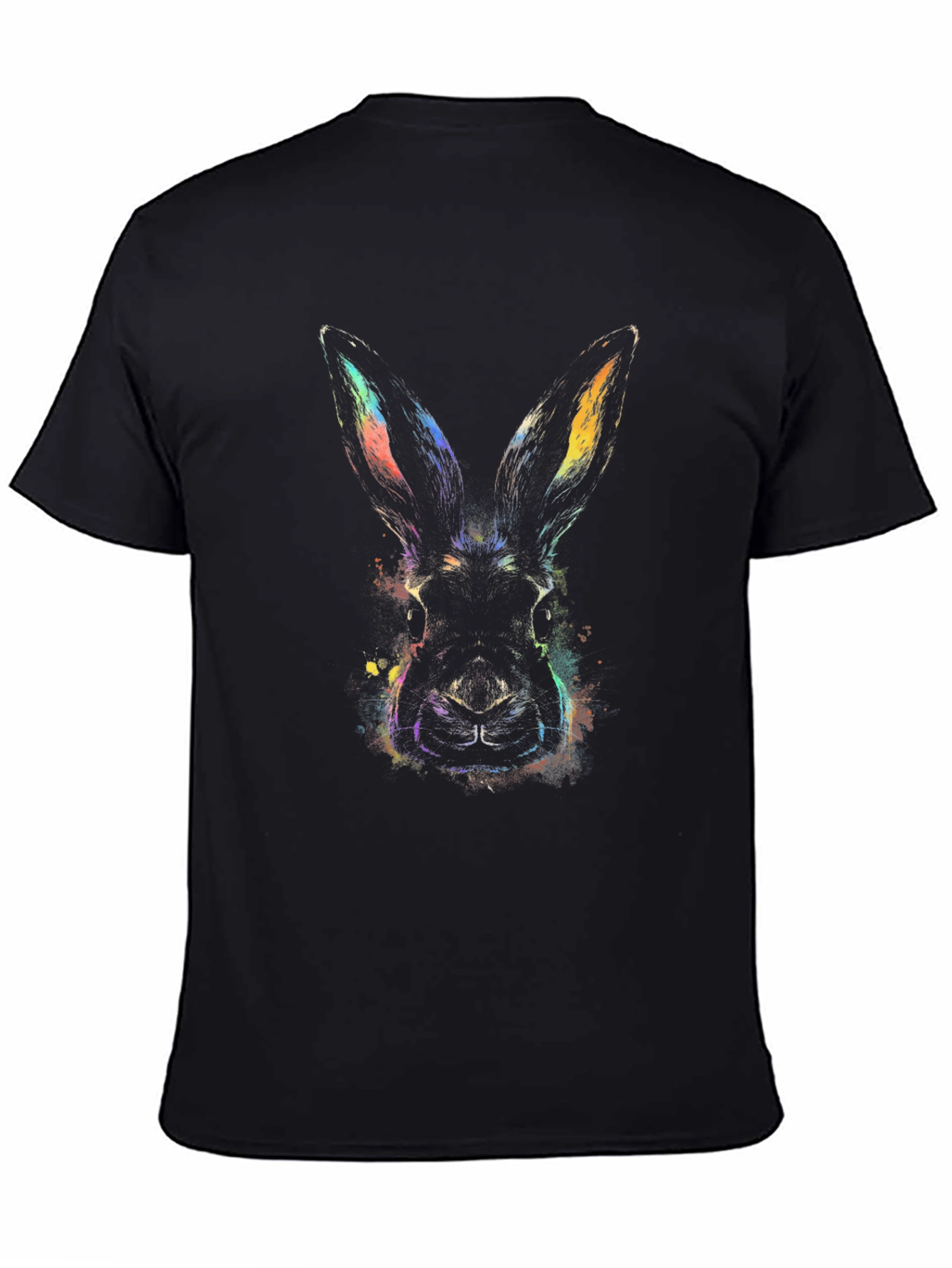 Rabbit Graphic Tee - Mens Black T-Shirt