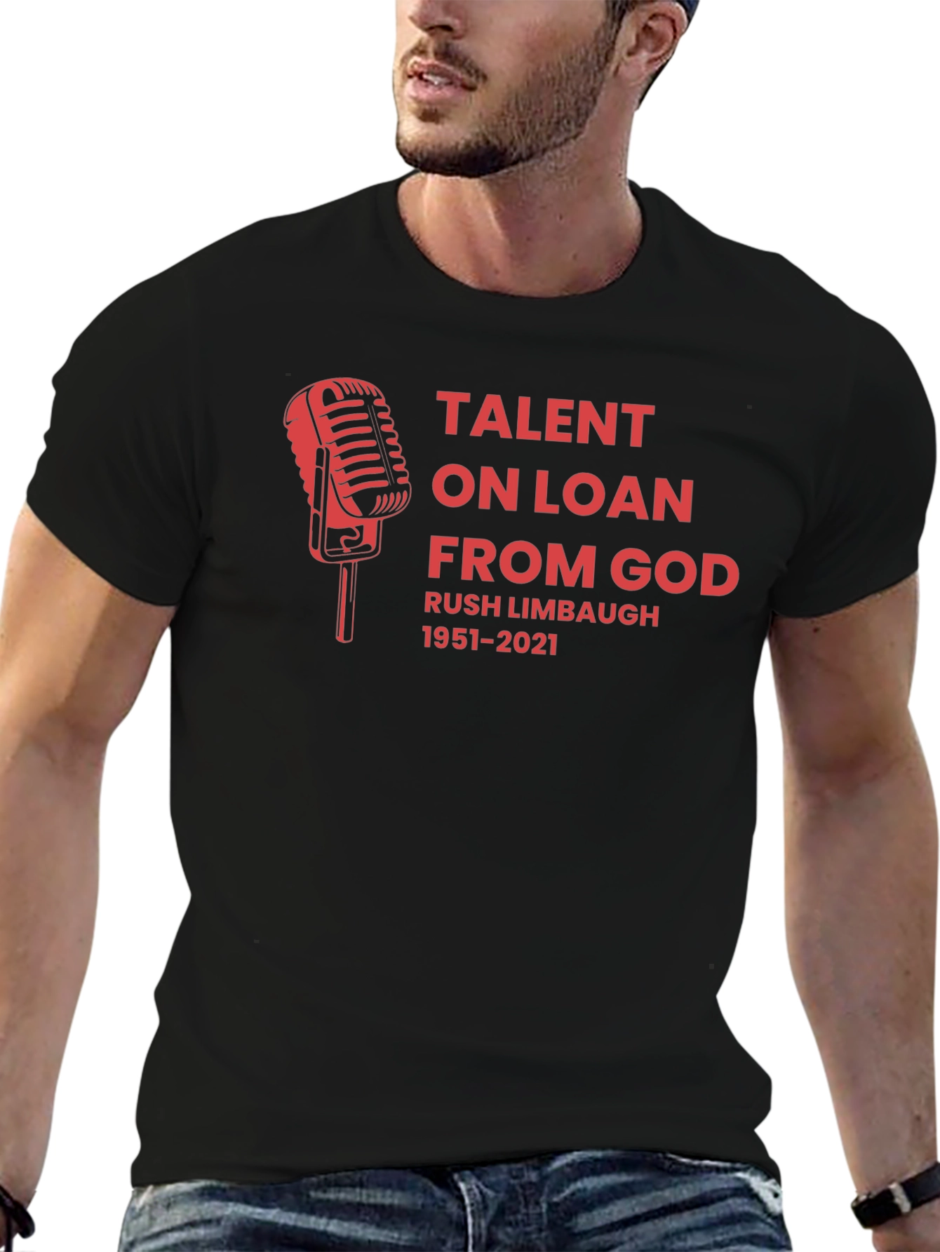 Rush Limbaugh Talent On Loan From God Graphic Tee