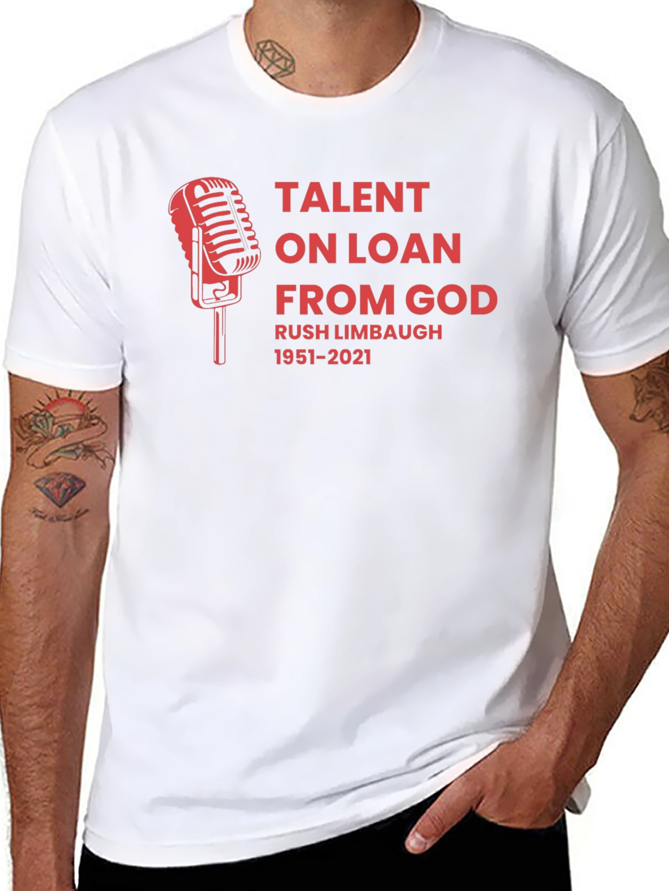 Rush Limbaugh Talent On Loan From God Graphic Tee