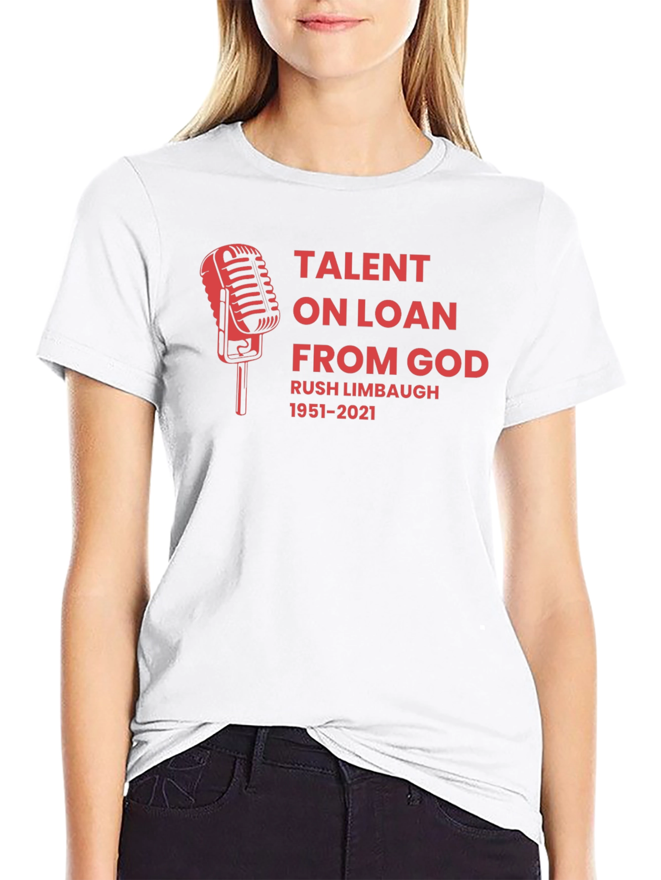 Rush Limbaugh Talent On Loan From God Graphic Tee