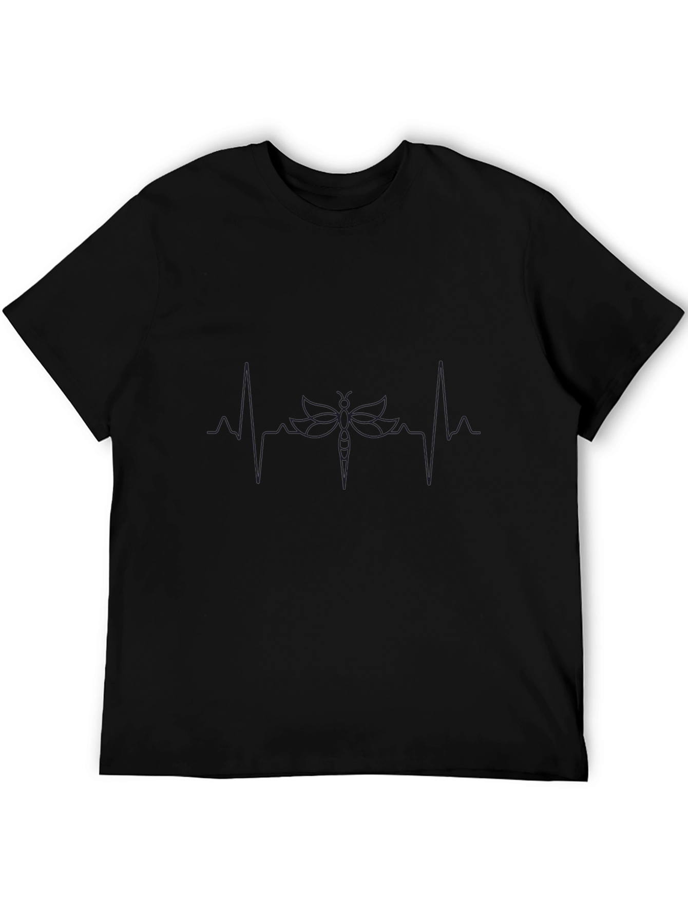 Dragonfly Heartbeat Graphic T-Shirt - Unique Design!