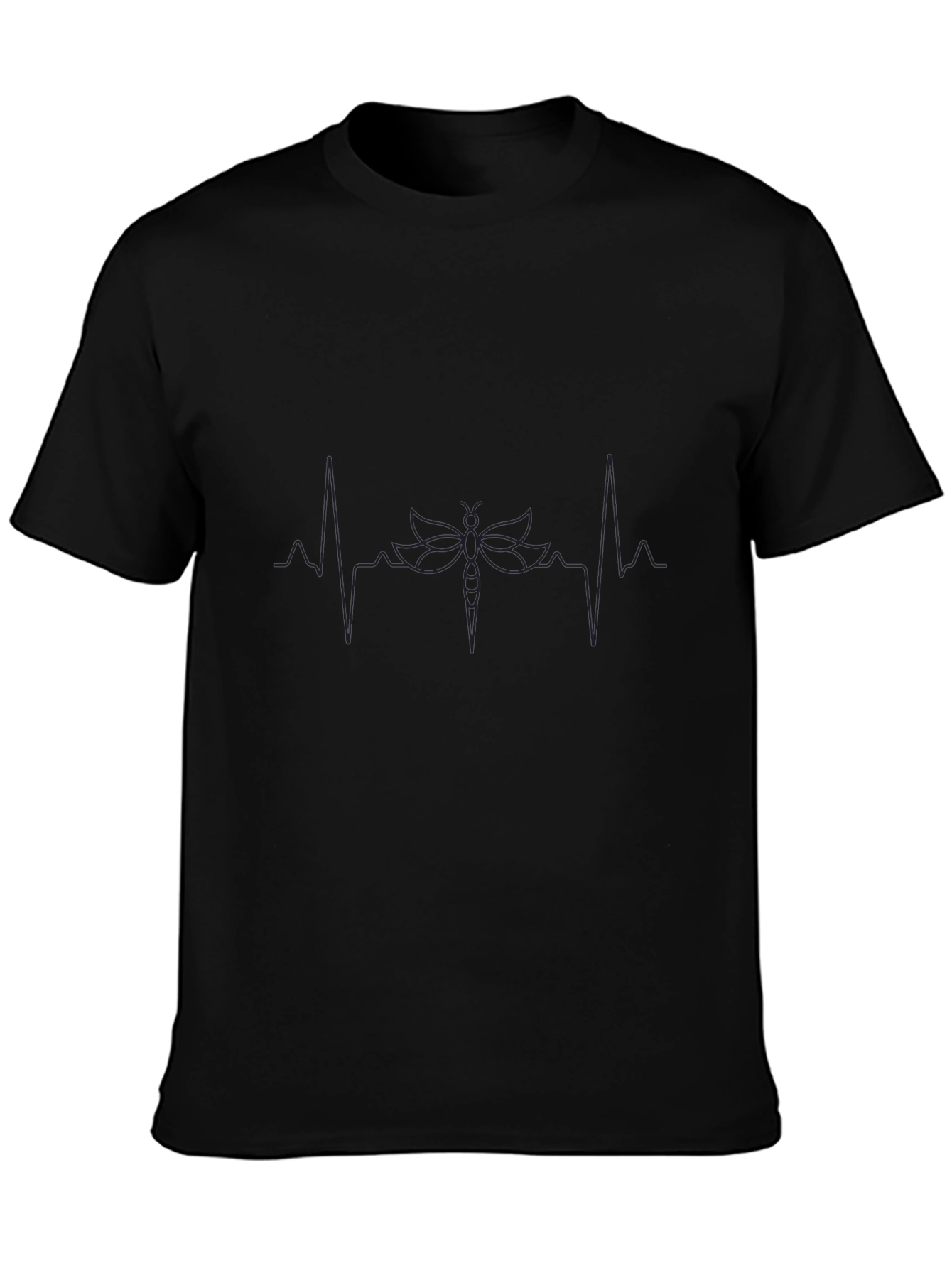 Dragonfly Heartbeat Graphic T-Shirt - Unique Design!