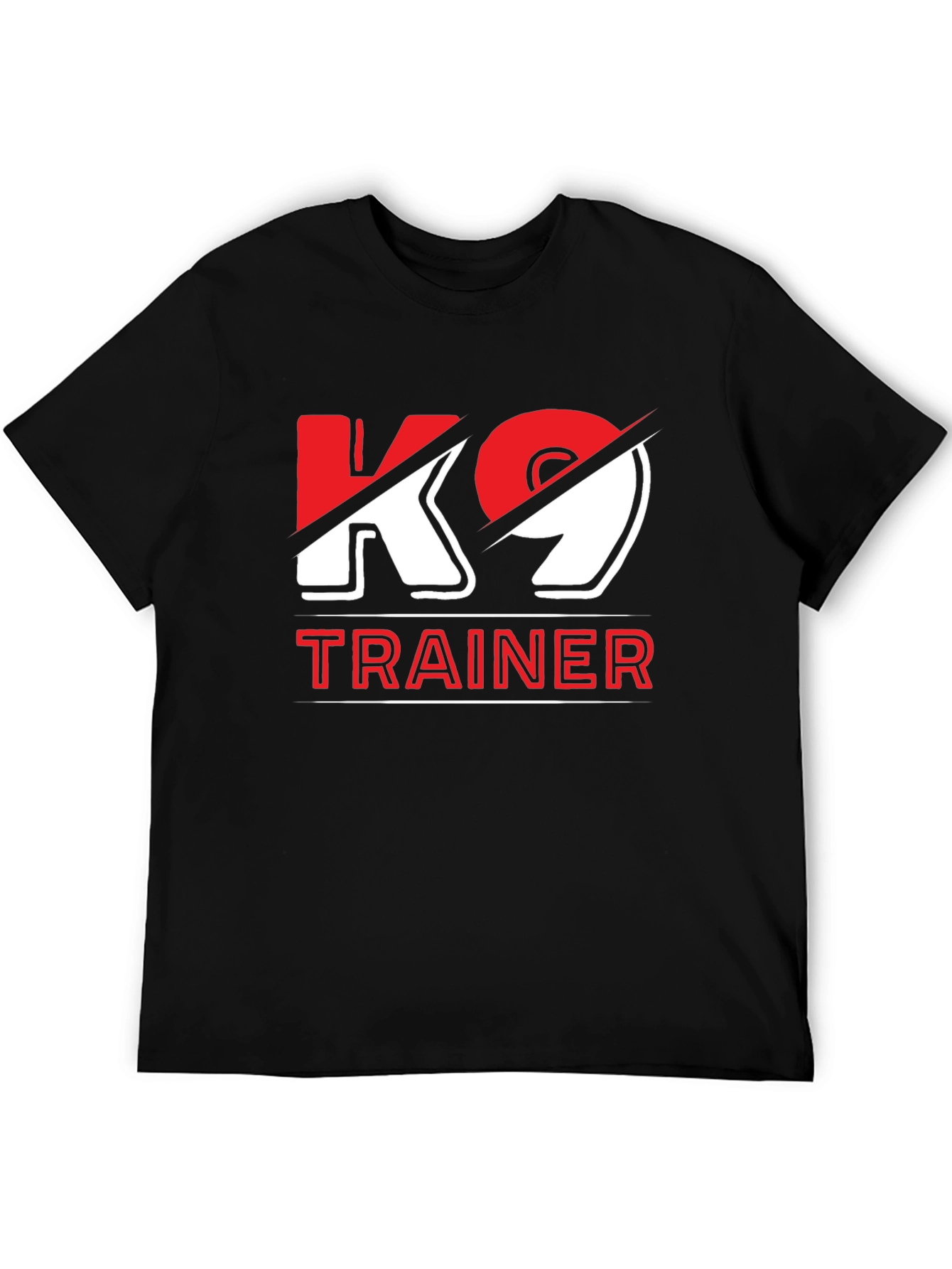 K9 Trainer Graphic Tee - Black Cotton Blend
