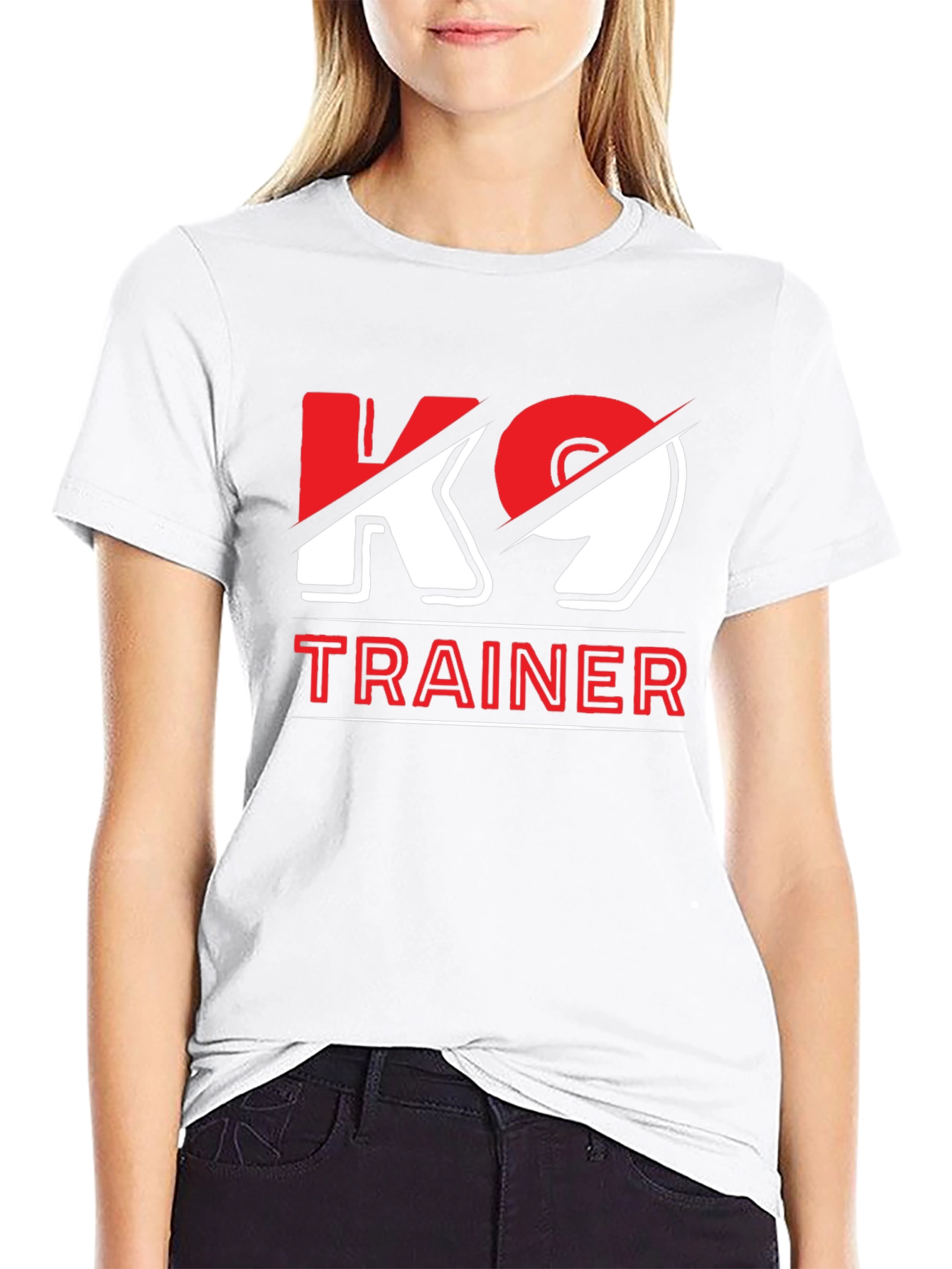 K9 Trainer Graphic Tee - Black Cotton Blend