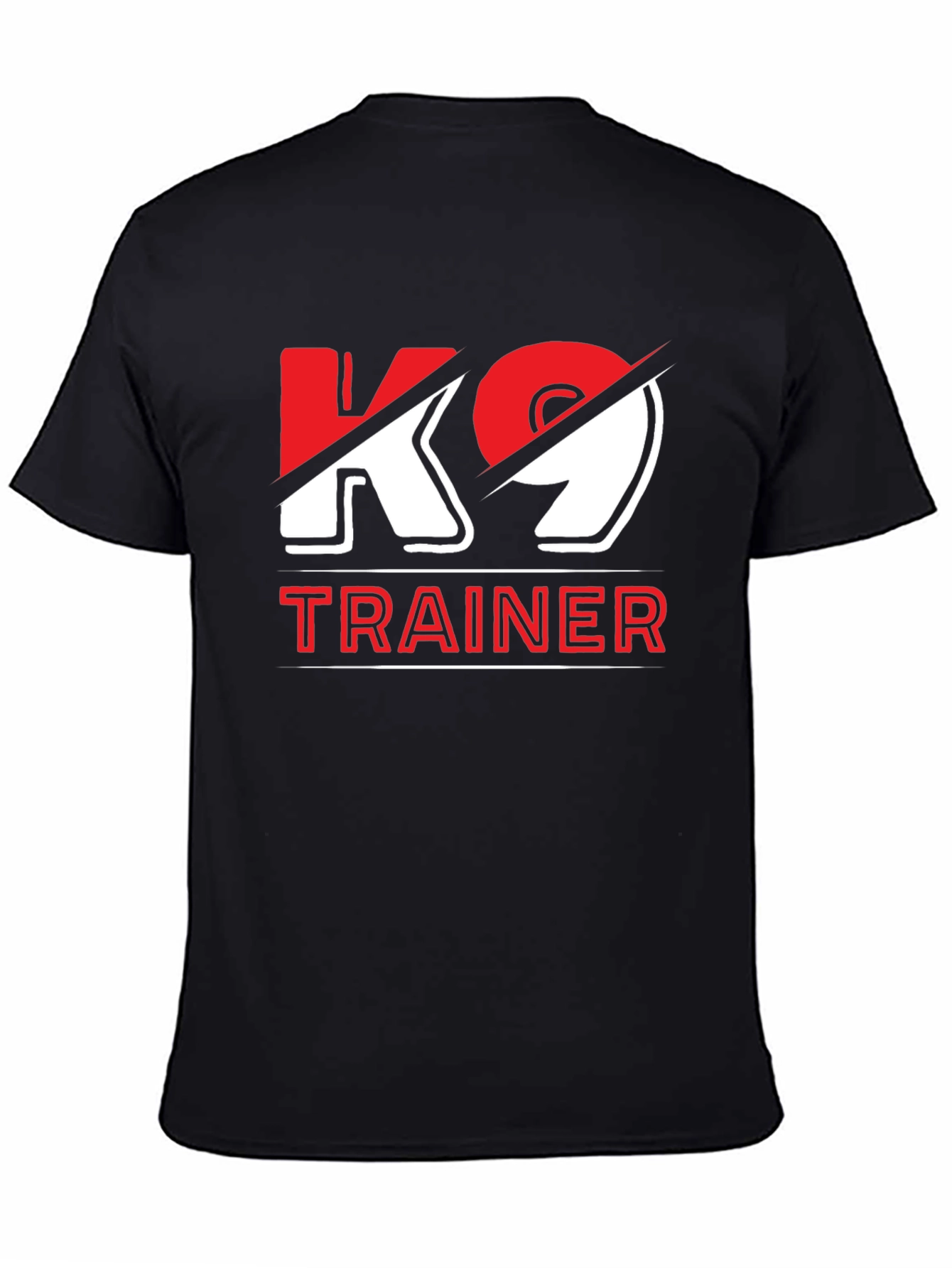 K9 Trainer Graphic Tee - Black Cotton Blend