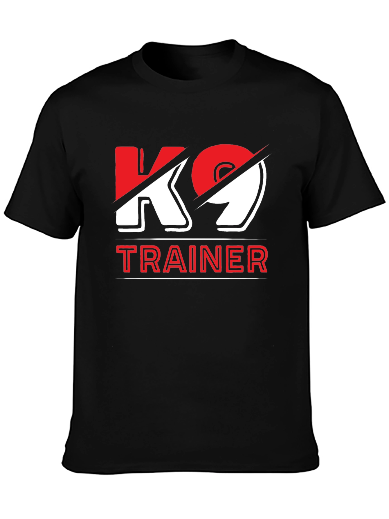 K9 Trainer Graphic Tee - Black Cotton Blend