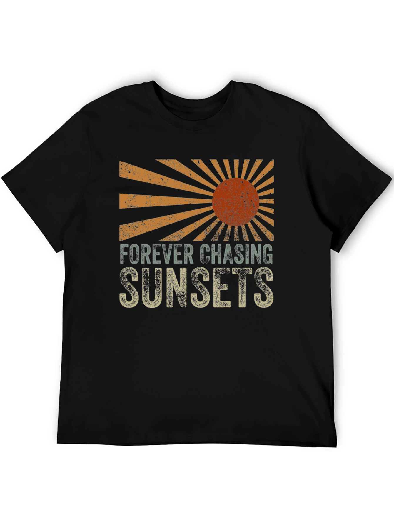 Sunset Chaser Graphic Tee - Retro Design