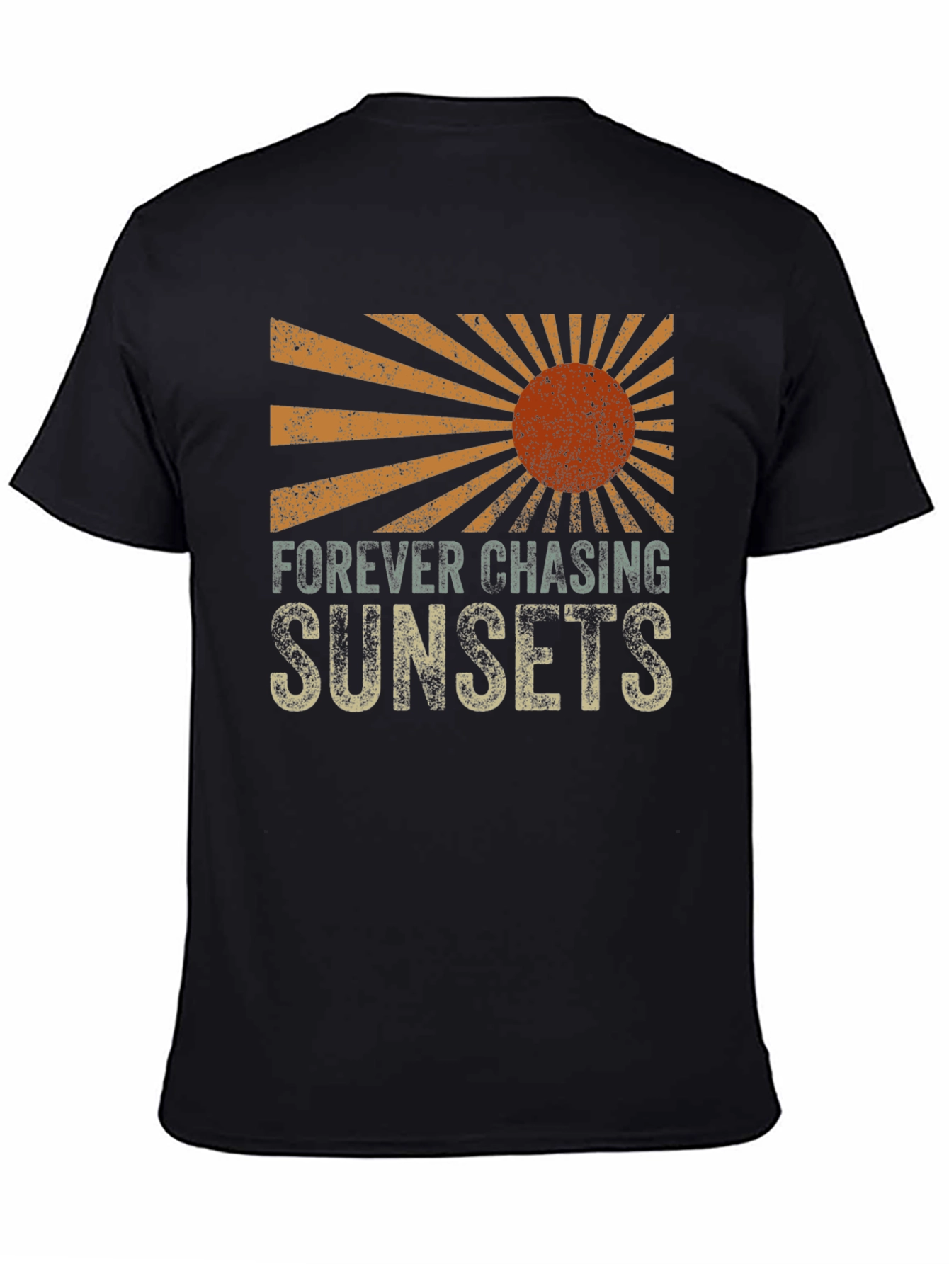 Sunset Chaser Graphic Tee - Retro Design