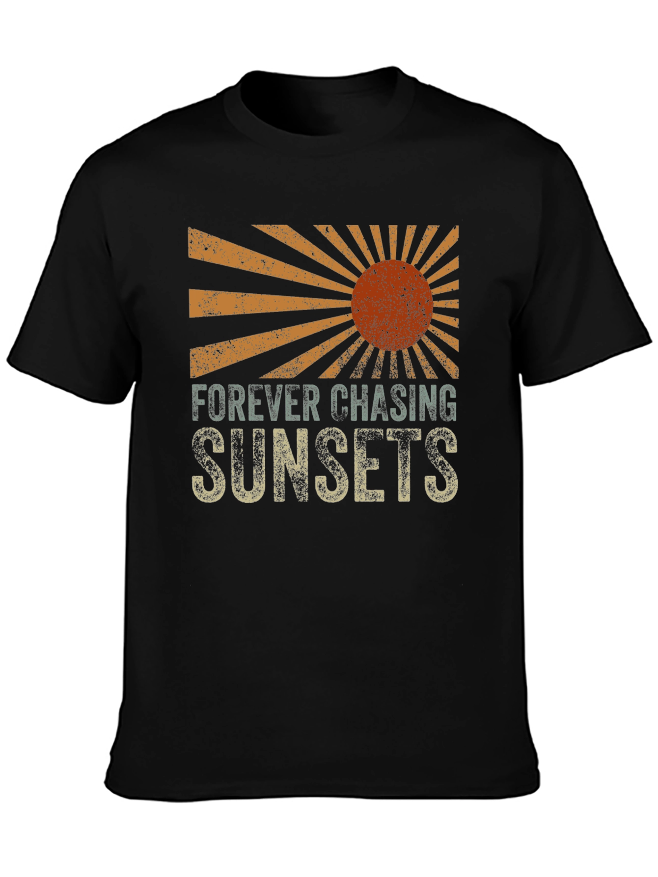 Sunset Chaser Graphic Tee - Retro Design