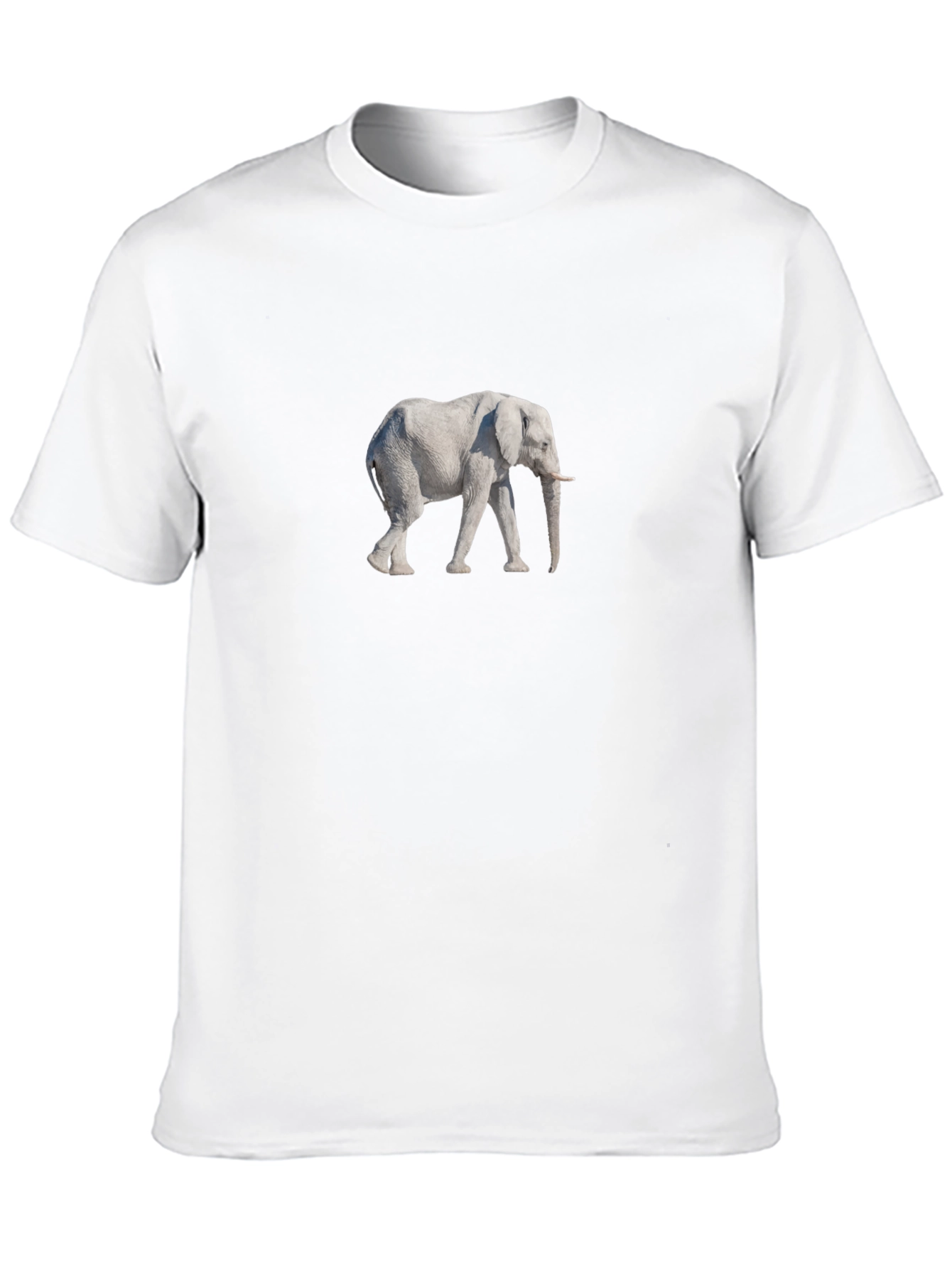 Black Elephant Graphic Tee - Stylish Animal Print Shirt