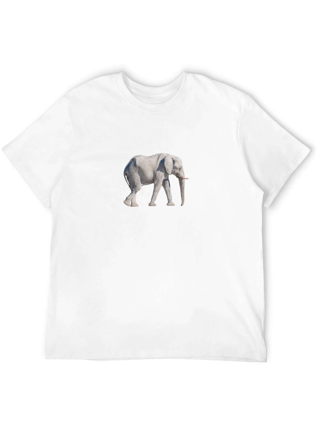 Black Elephant Graphic Tee - Stylish Animal Print Shirt