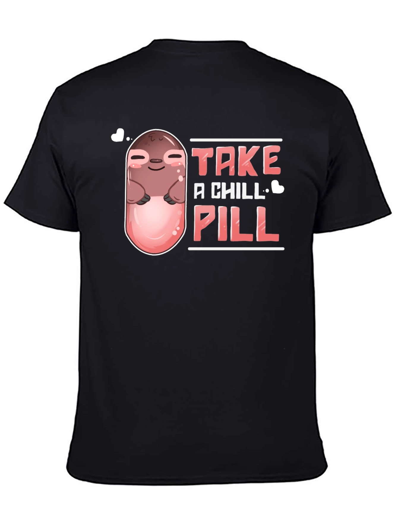 Chill Pill Sloth Black T-Shirt