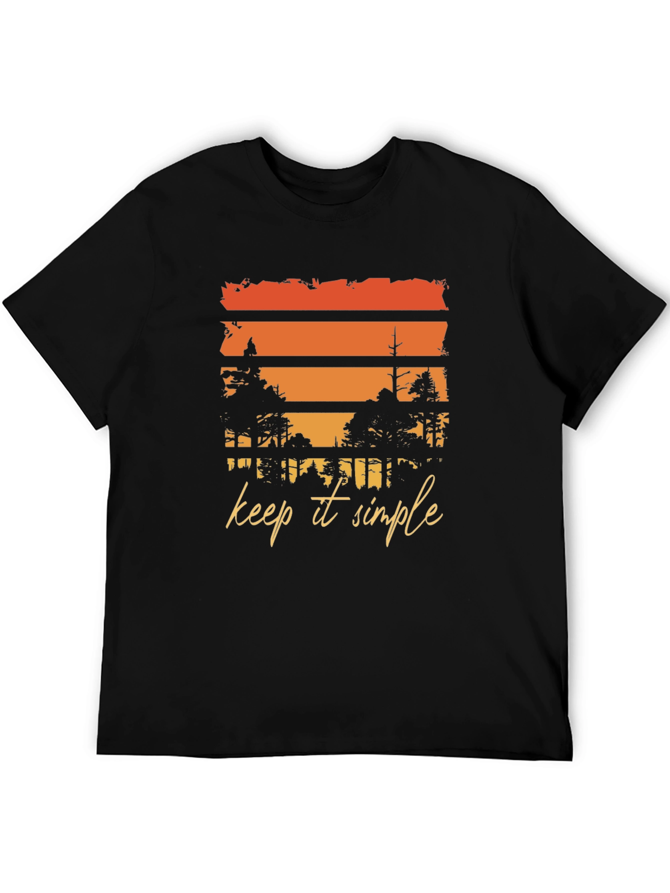 Keep It Simple Sunset Forest Graphic Tee