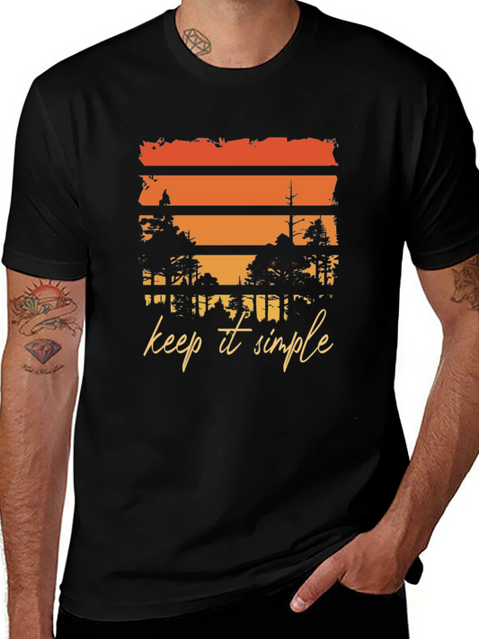 Keep It Simple Sunset Forest Graphic Tee
