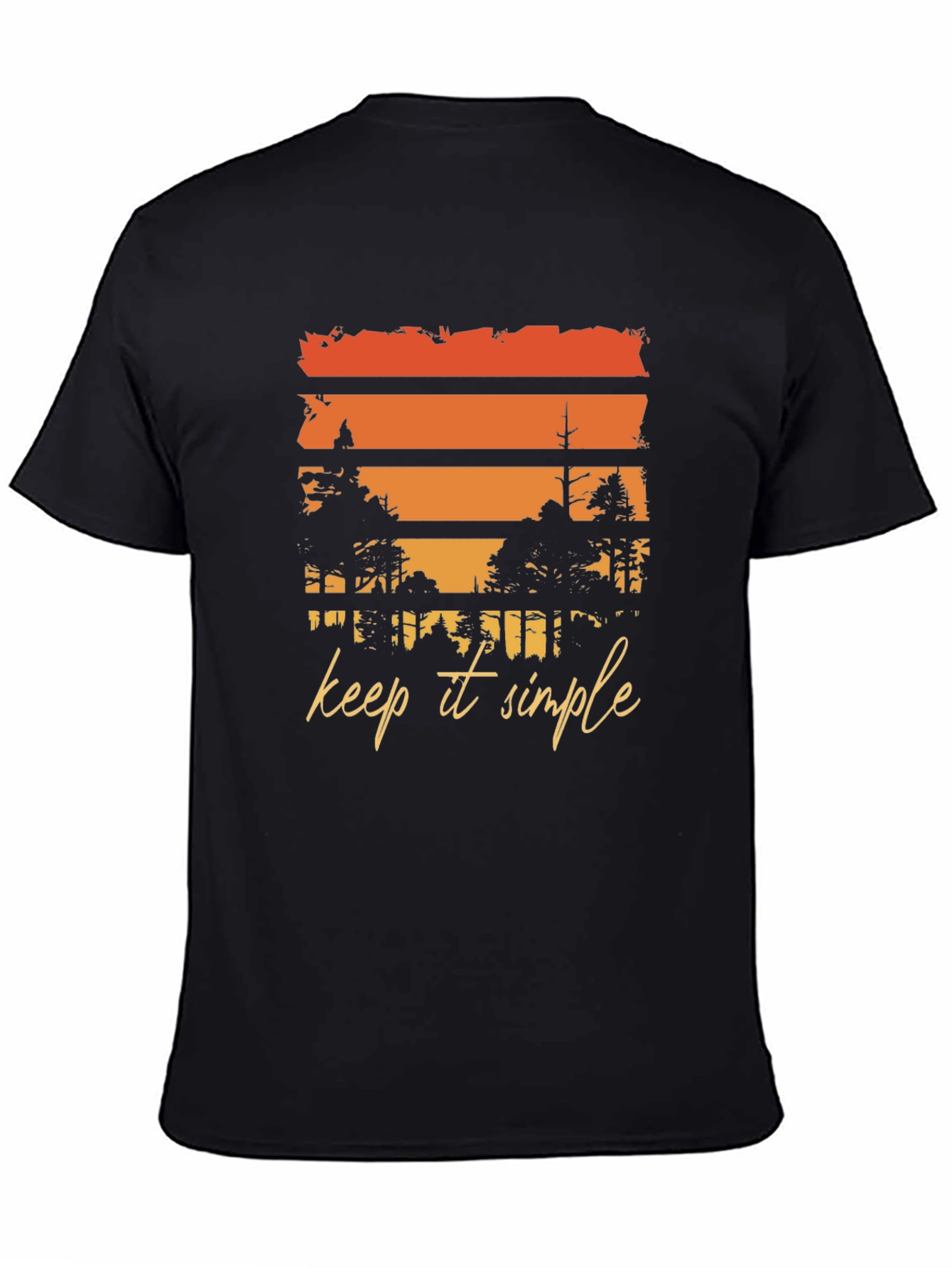 Keep It Simple Sunset Forest Graphic Tee