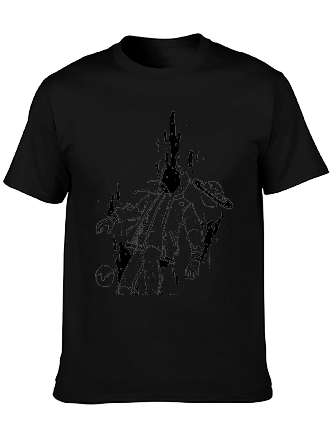 Astronaut Graphic Black T-Shirt