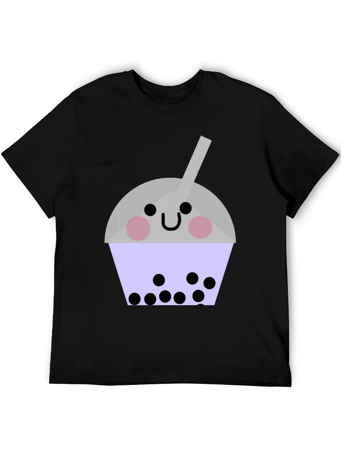 Cute Bubble Tea Graphic T-Shirt - Unisex Black Tee
