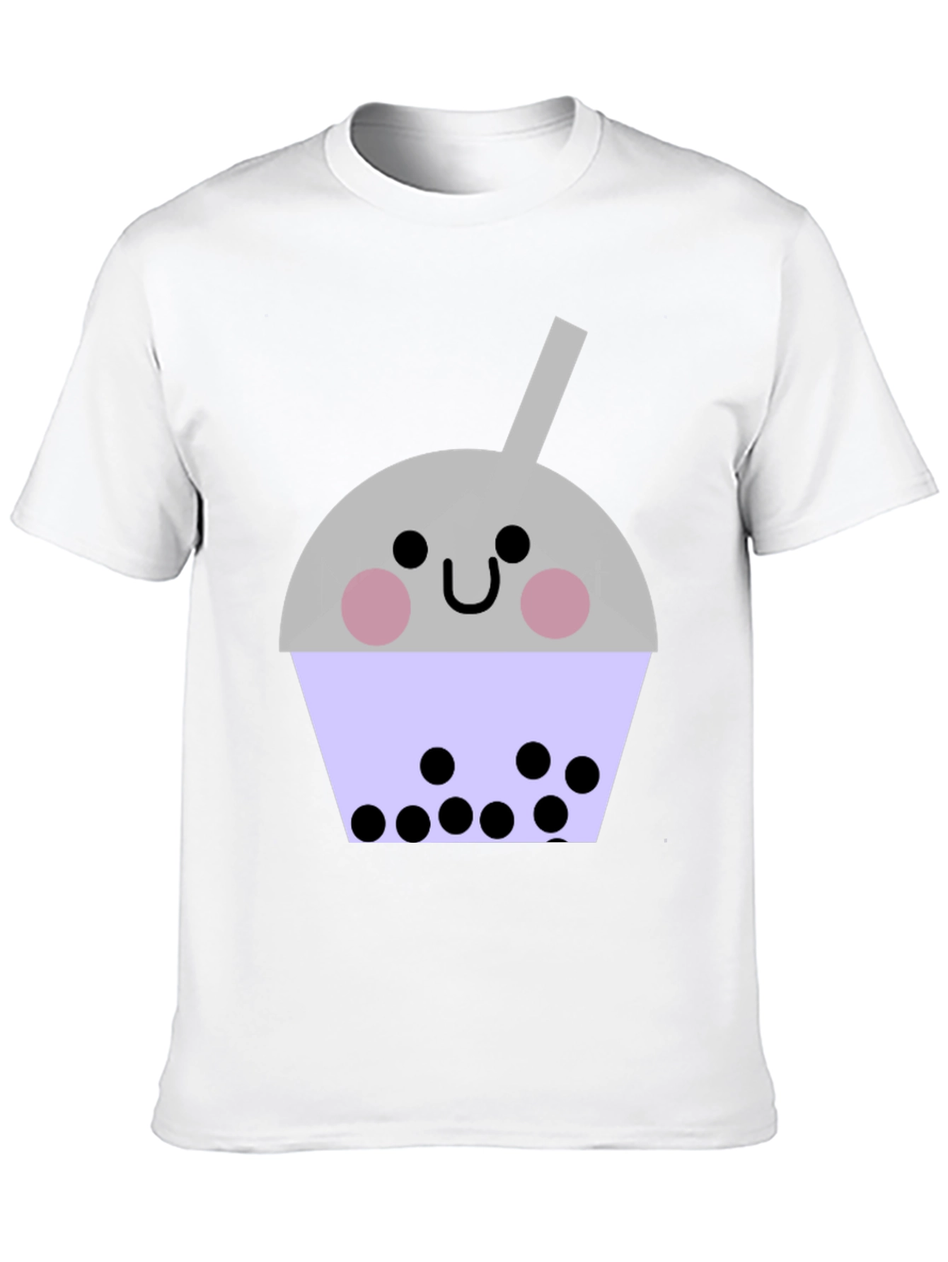 Cute Bubble Tea Graphic T-Shirt - Unisex Black Tee