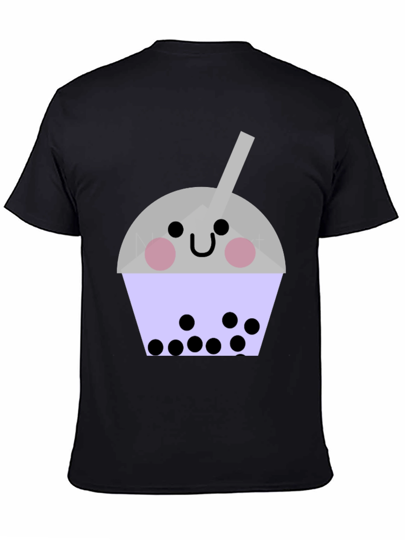 Cute Bubble Tea Graphic T-Shirt - Unisex Black Tee