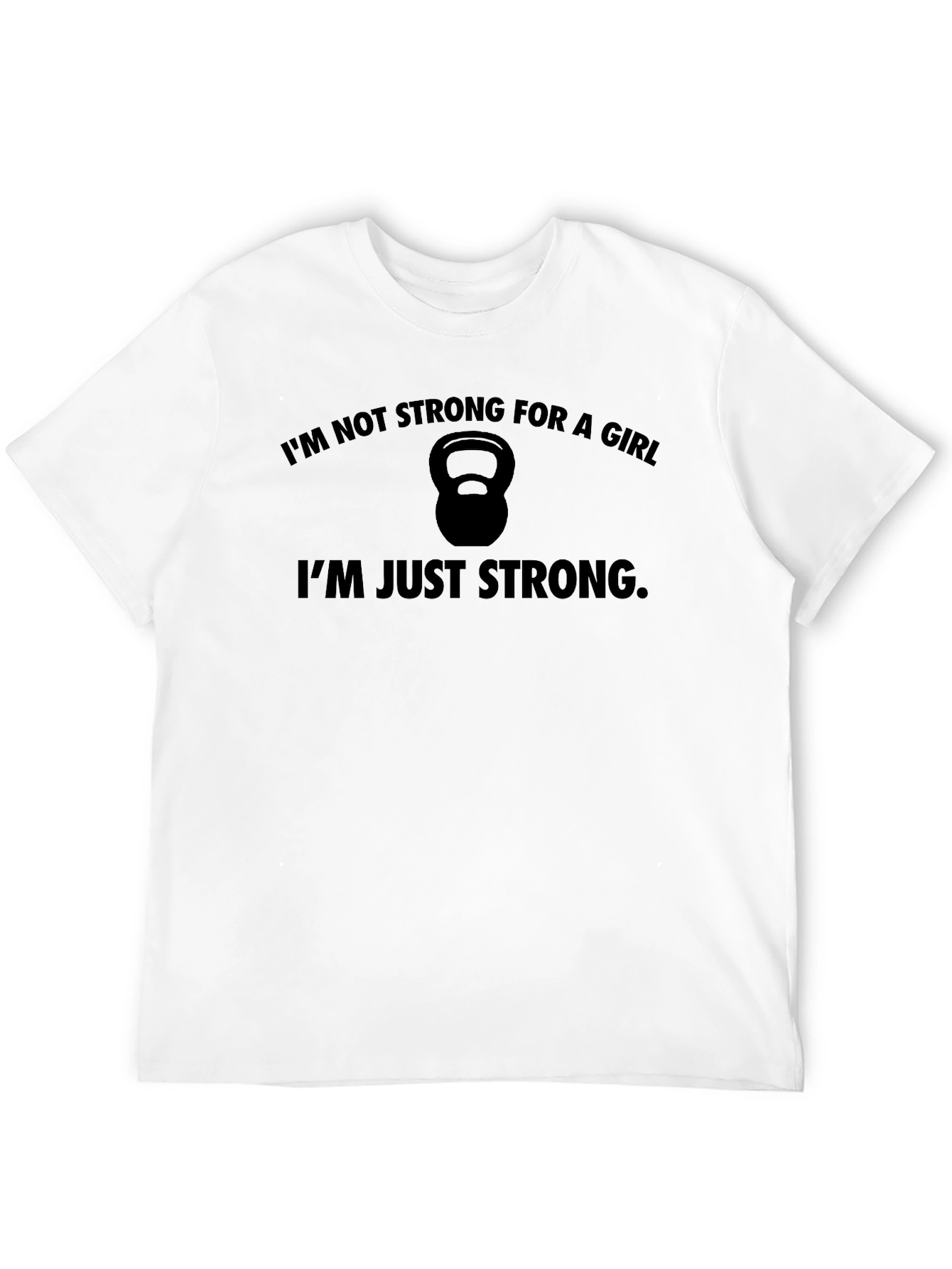 Strong Woman Black Graphic Tee - Workout Motivation