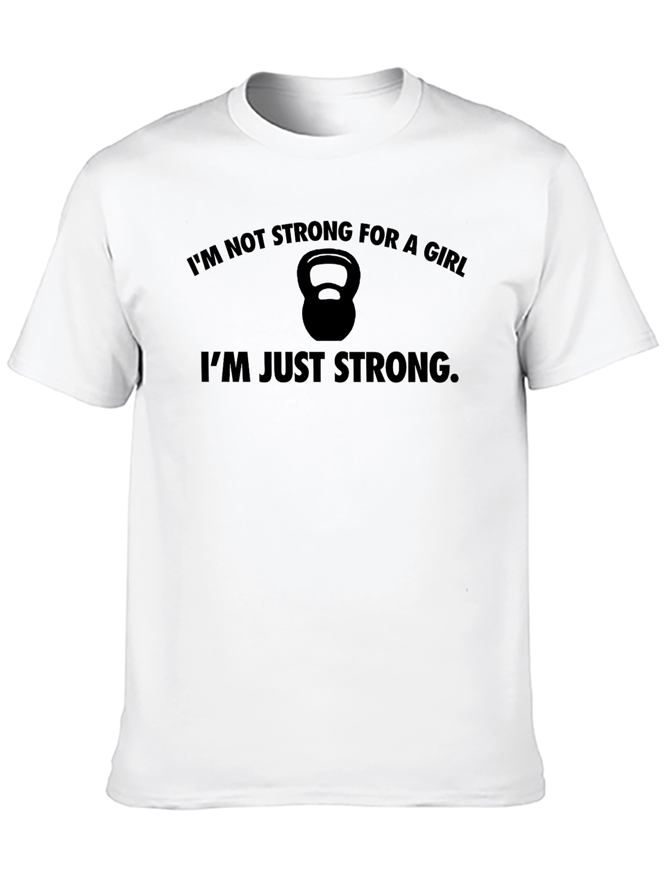 Strong Woman Black Graphic Tee - Workout Motivation