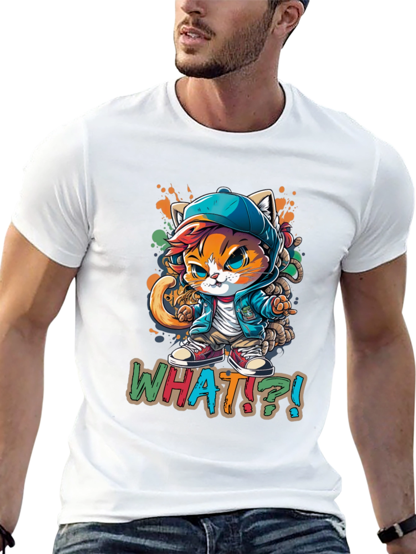 Urban Cat T-Shirt - Cool Kitten Style