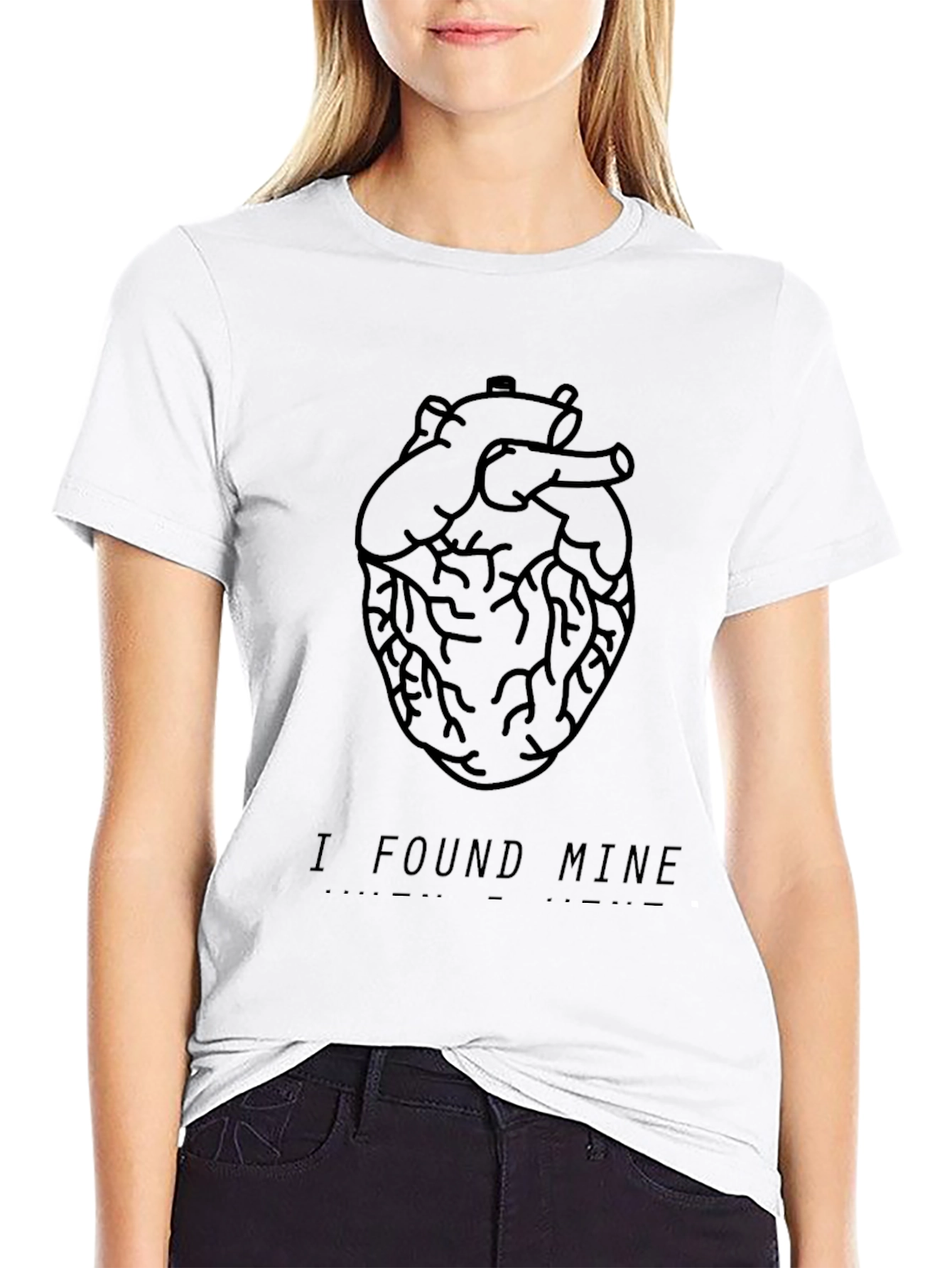 Anatomical Heart Graphic Tee - I Found Mine