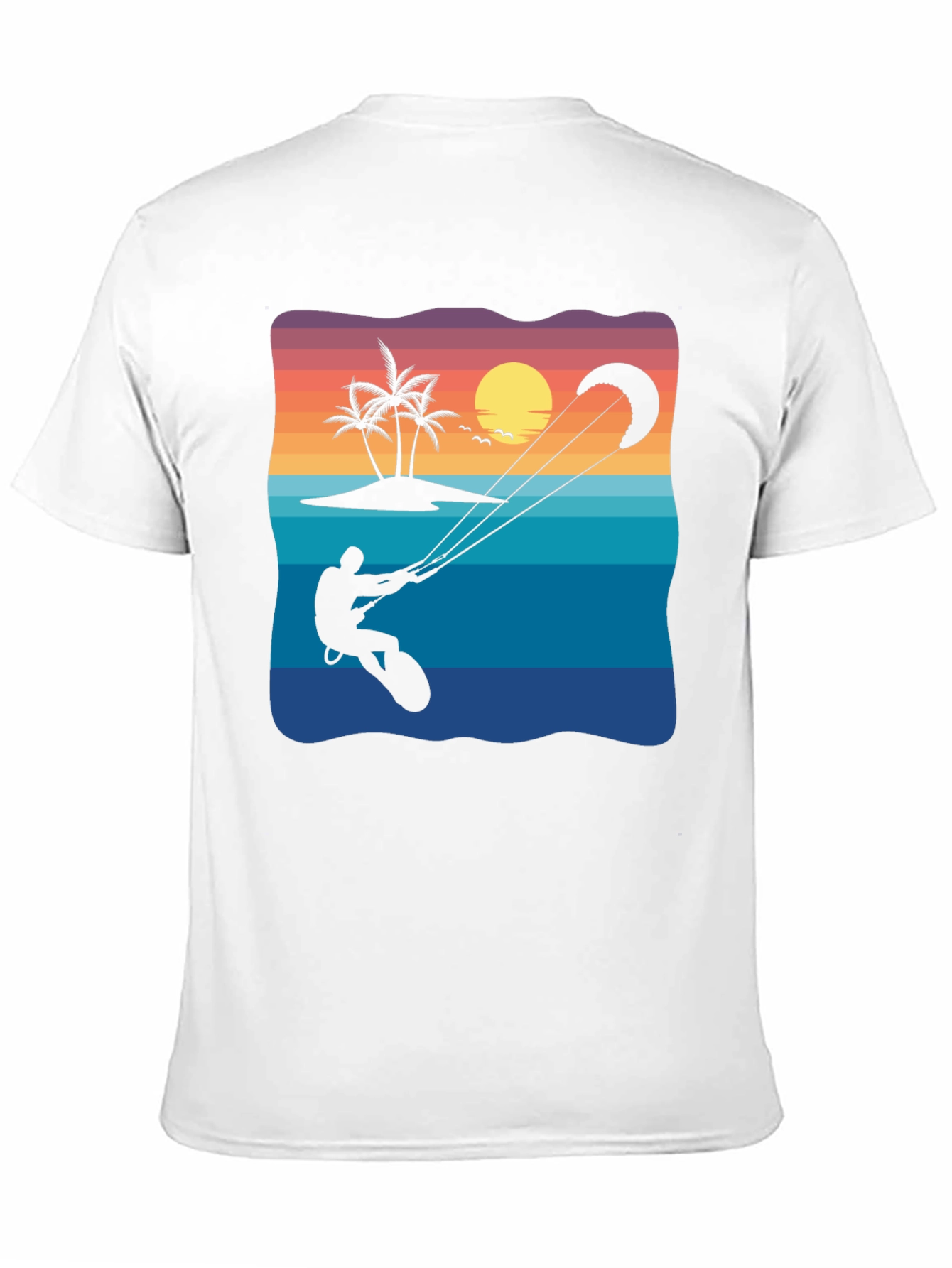 Kitesurfing Sunset Graphic Tee