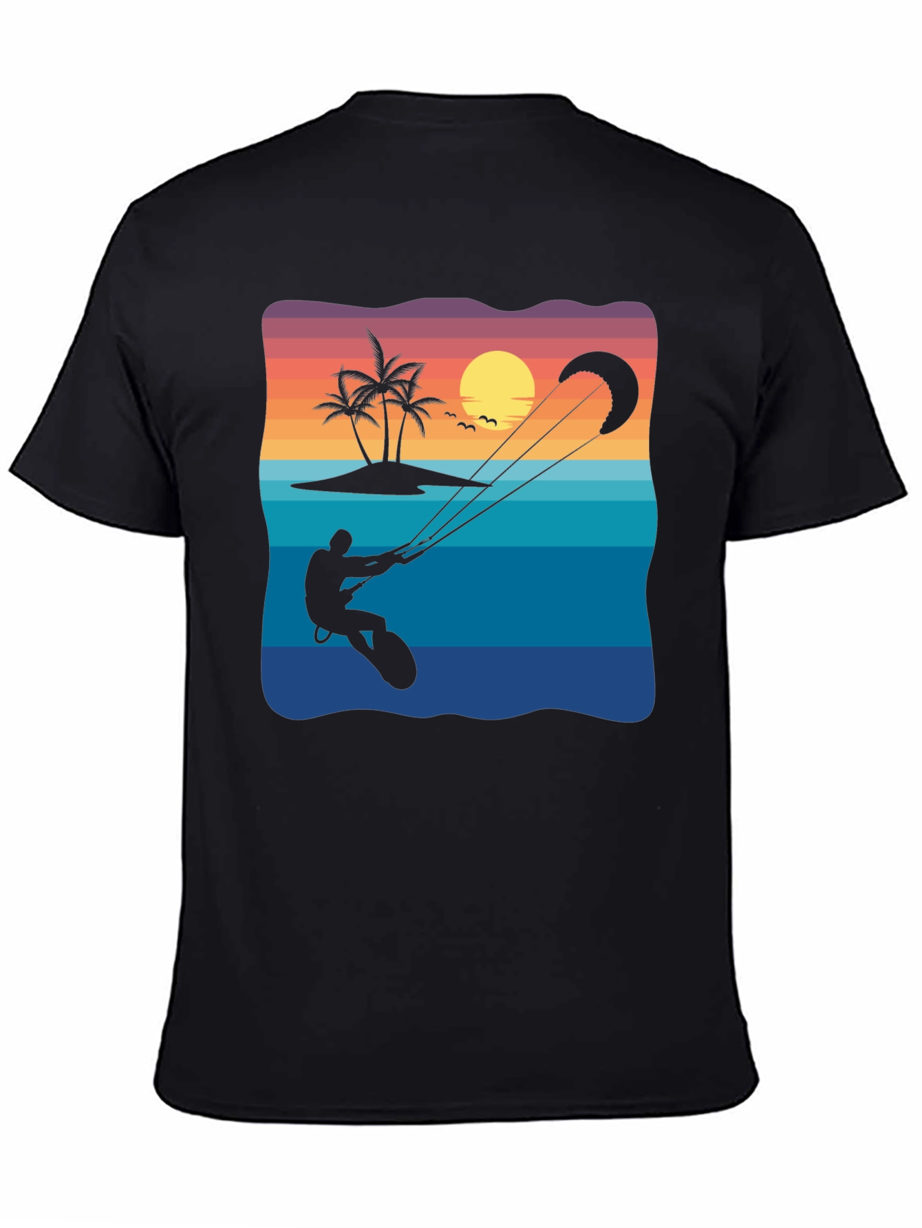 Kitesurfing Sunset Graphic Tee