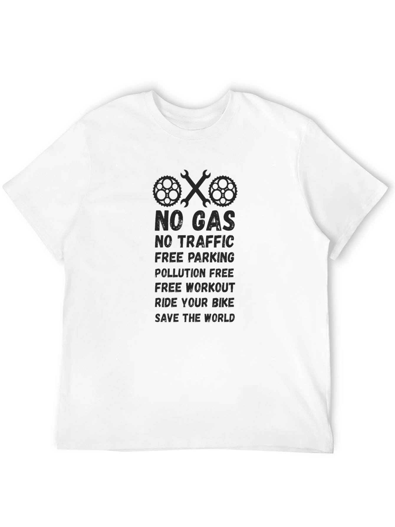 Eco-Friendly Ride Your Bike Graphic Tee