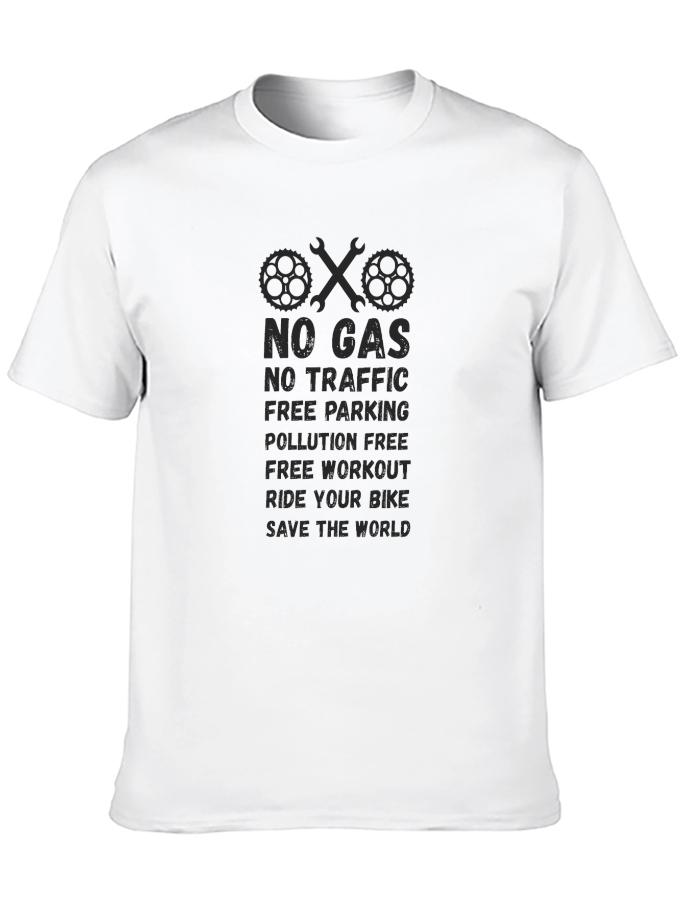 Eco-Friendly Ride Your Bike Graphic Tee