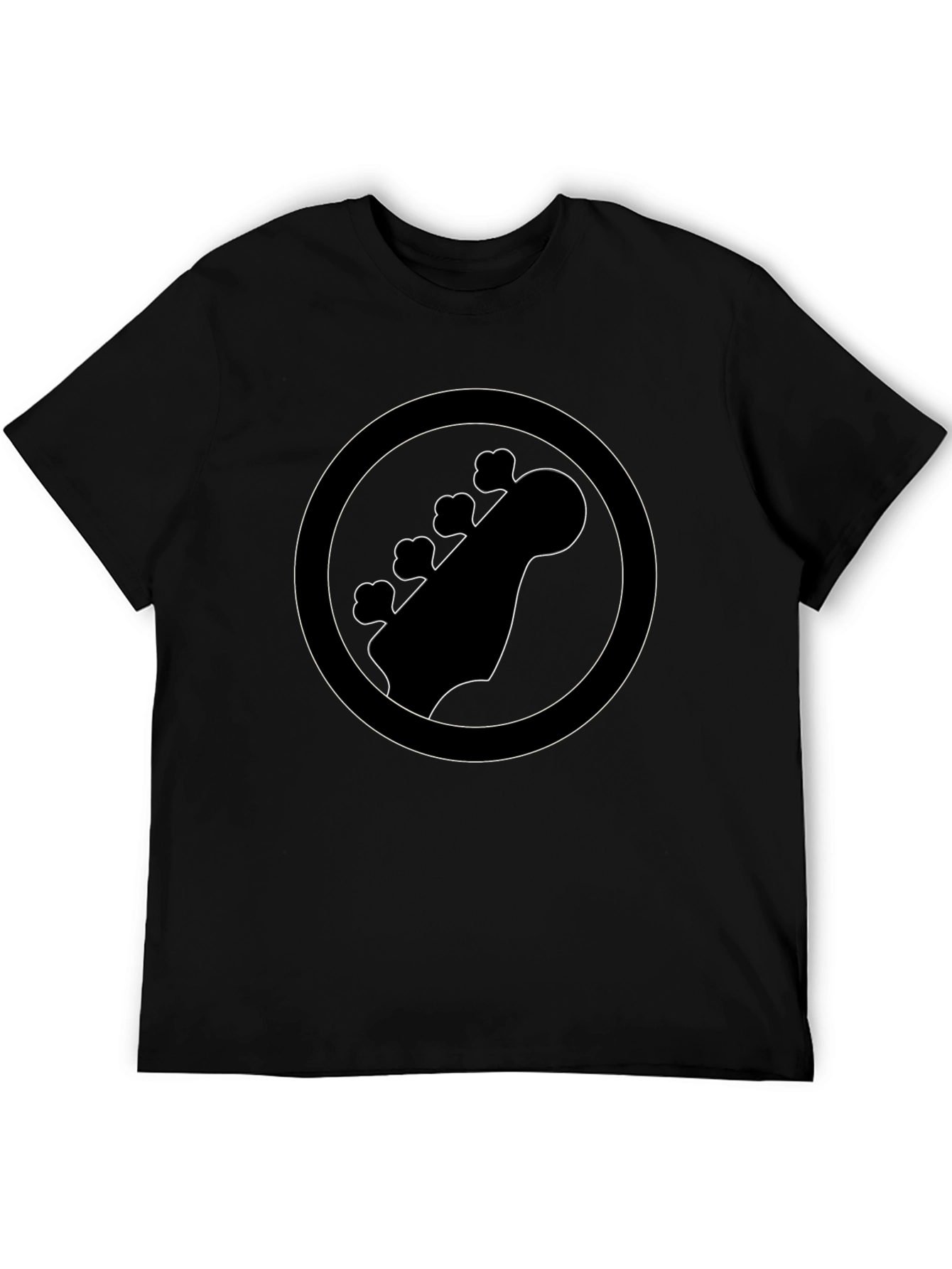 Bass Guitar Headstock T-Shirt - Musician Tee