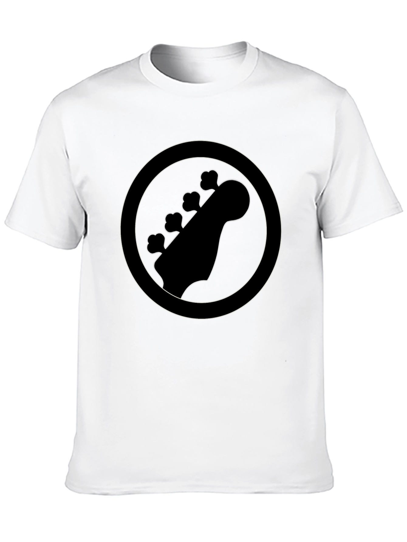 Bass Guitar Headstock T-Shirt - Musician Tee