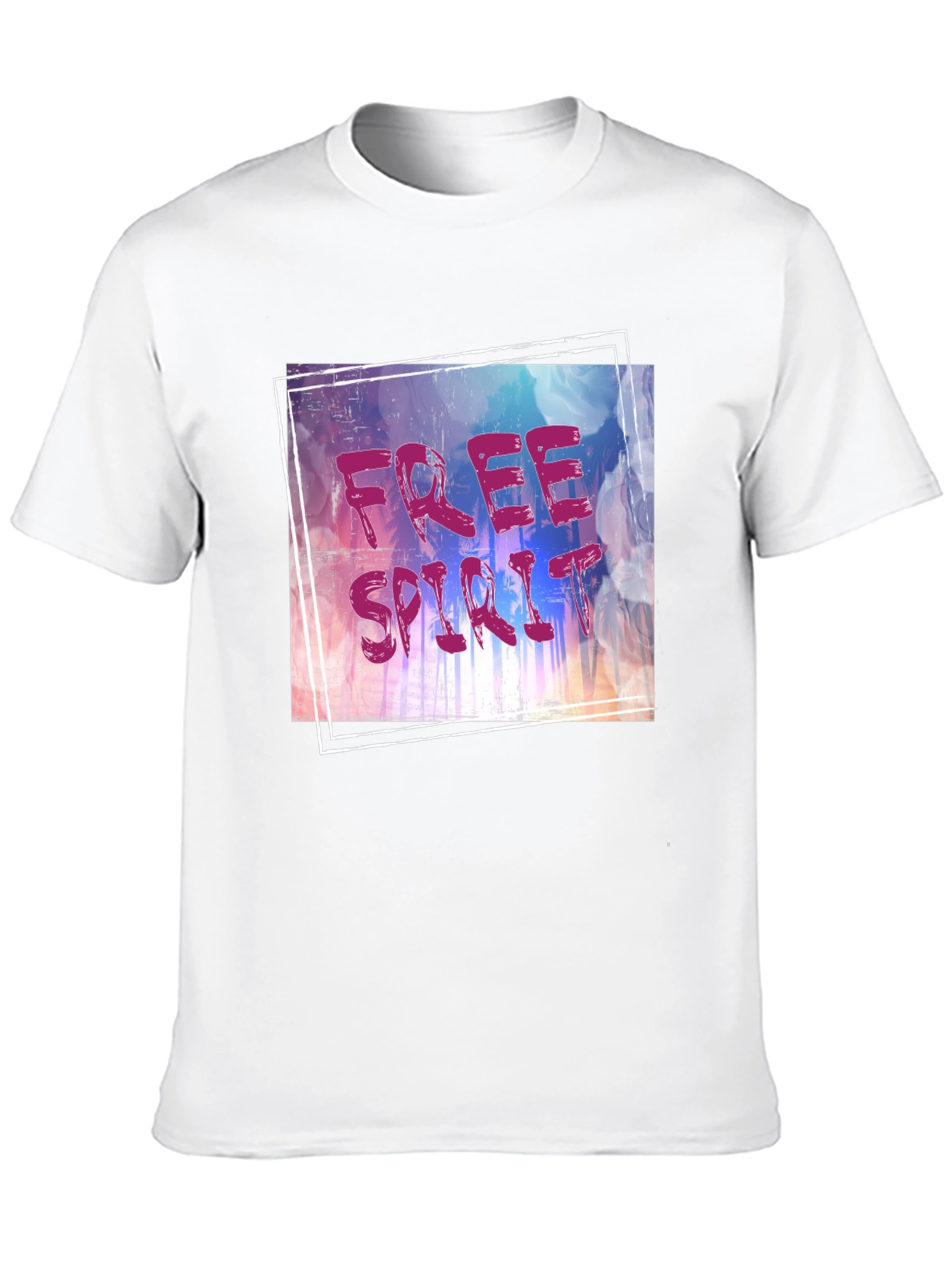 Free Spirit Graphic Tee - Black Cotton Blend