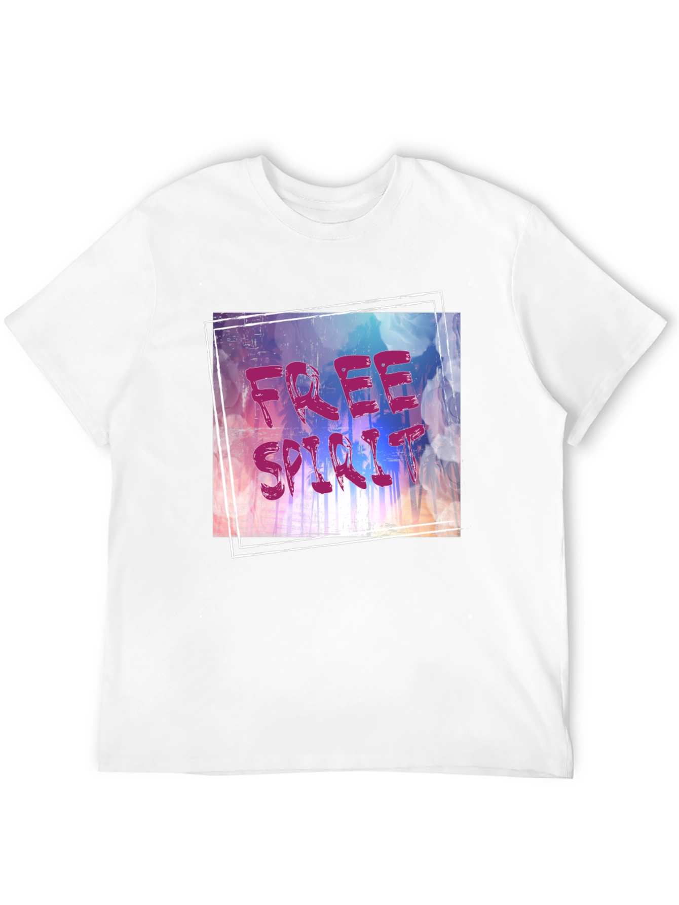 Free Spirit Graphic Tee - Black Cotton Blend