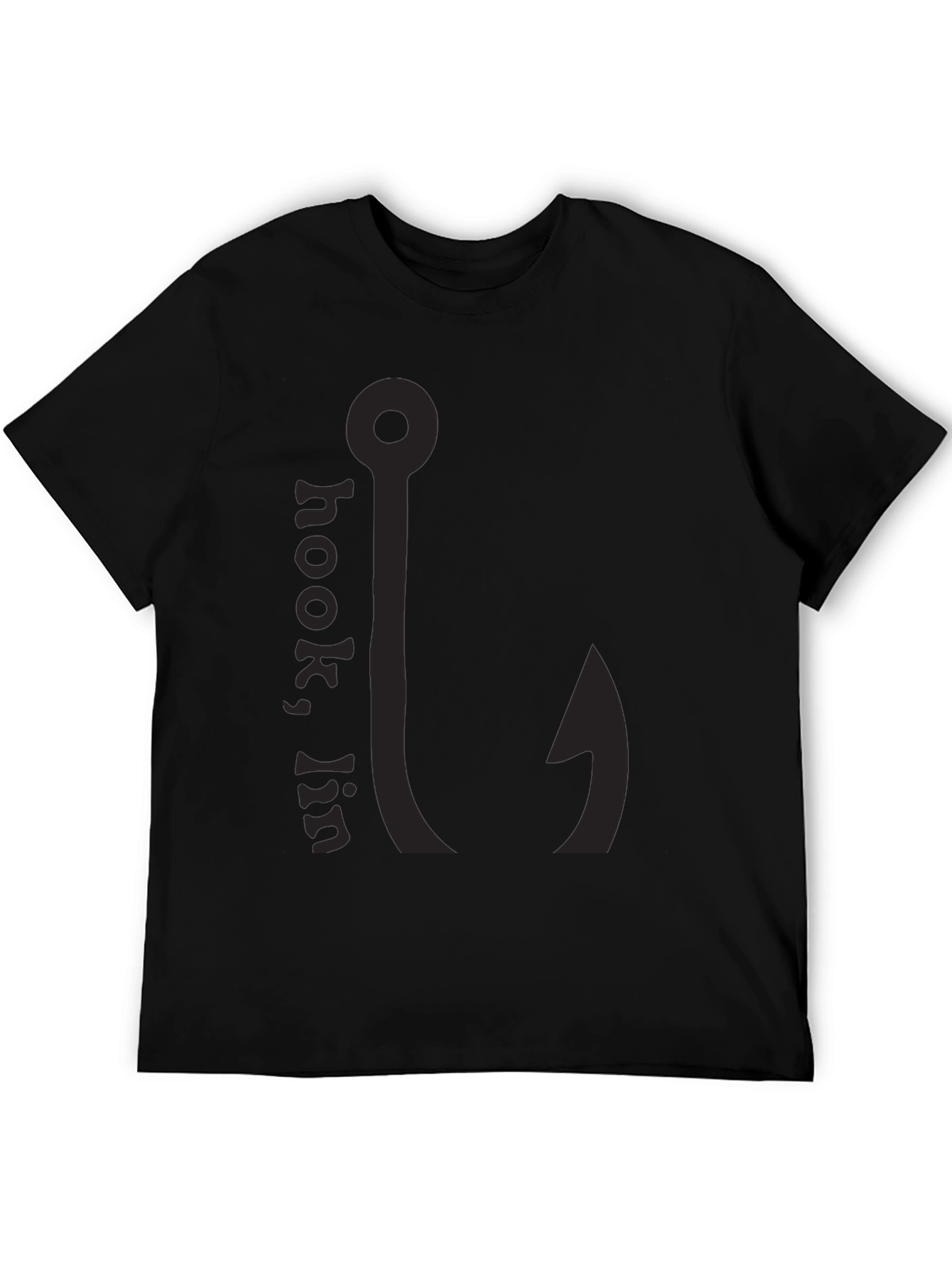 Mens Black Hookin T-Shirt