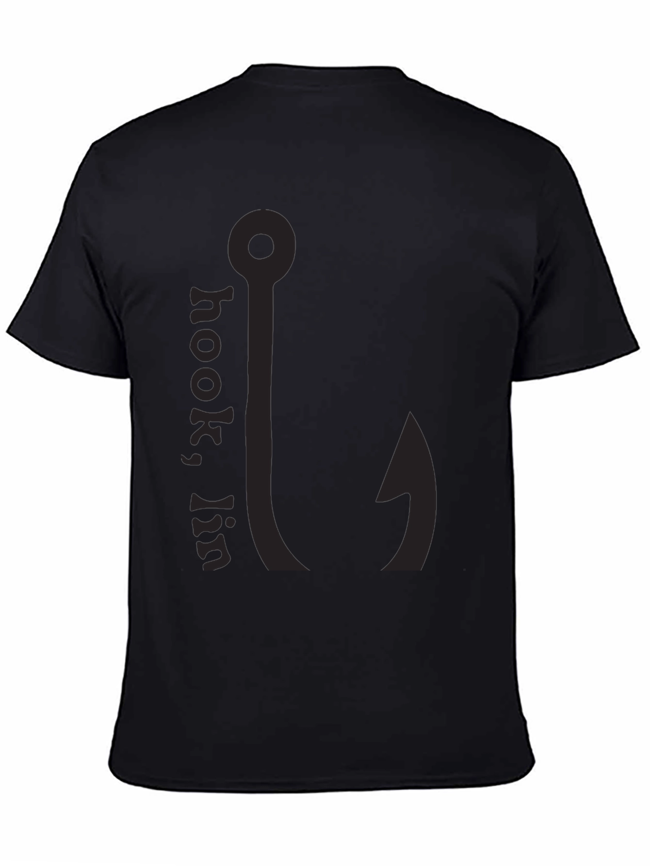 Mens Black Hookin T-Shirt