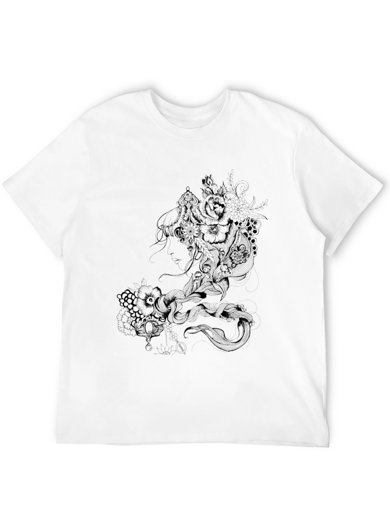 Mens Black Graphic Tee - Dark Dragon Design