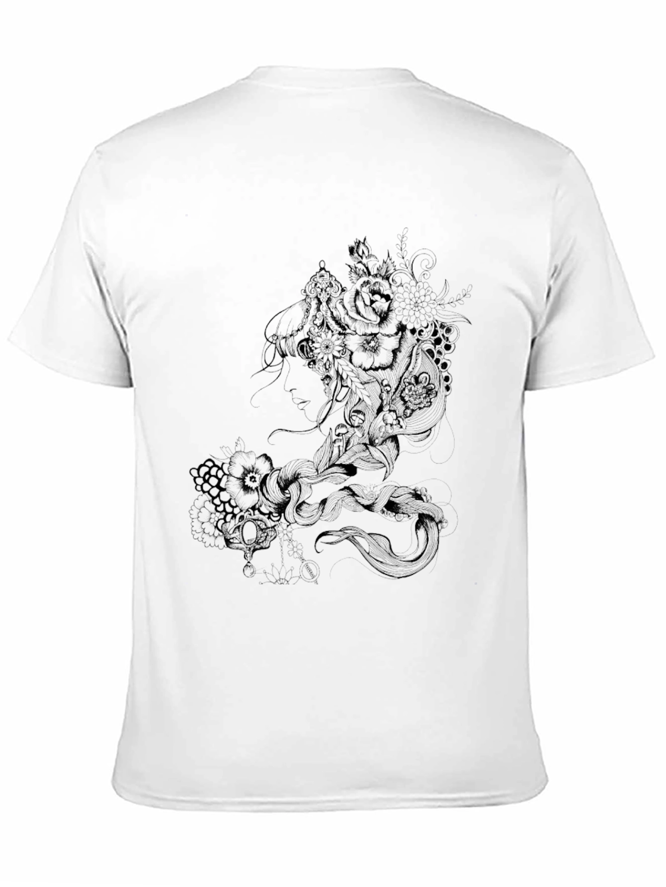 Mens Black Graphic Tee - Dark Dragon Design