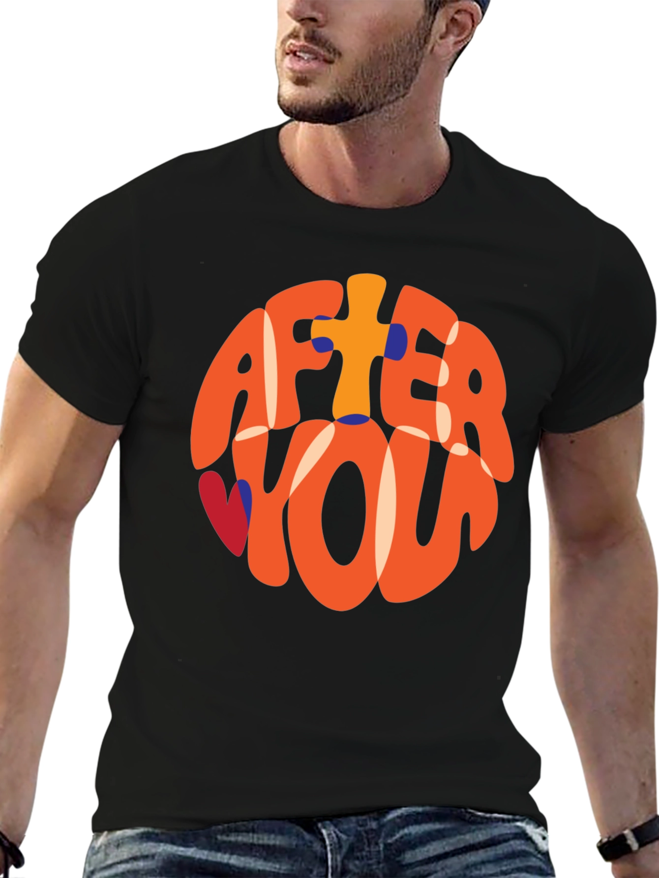 Retro After You Graphic Tee - Black T-Shirt