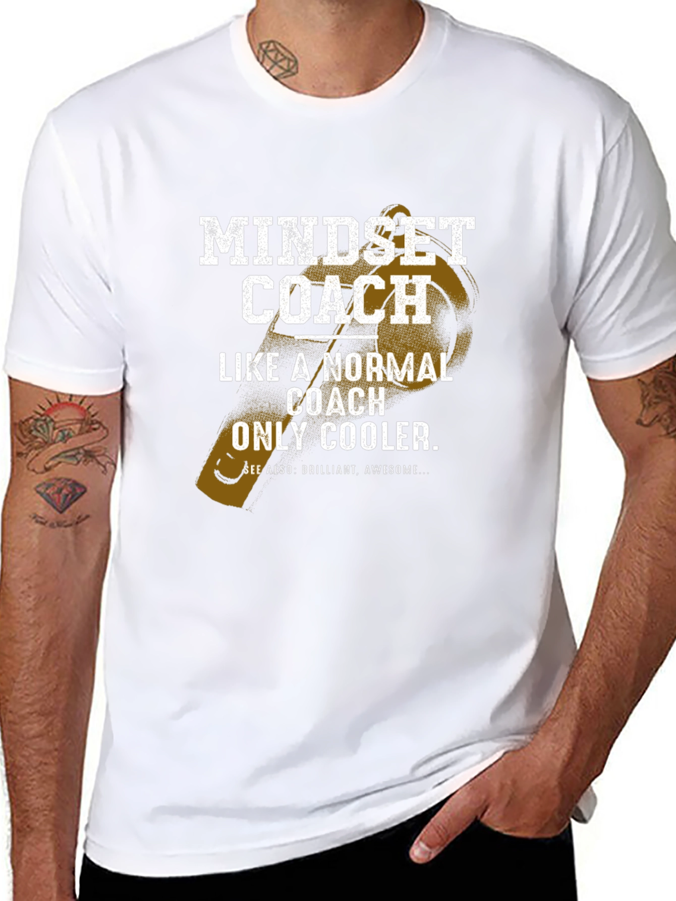 Mindset Coach Graphic T-Shirt - Cool and Brilliant!