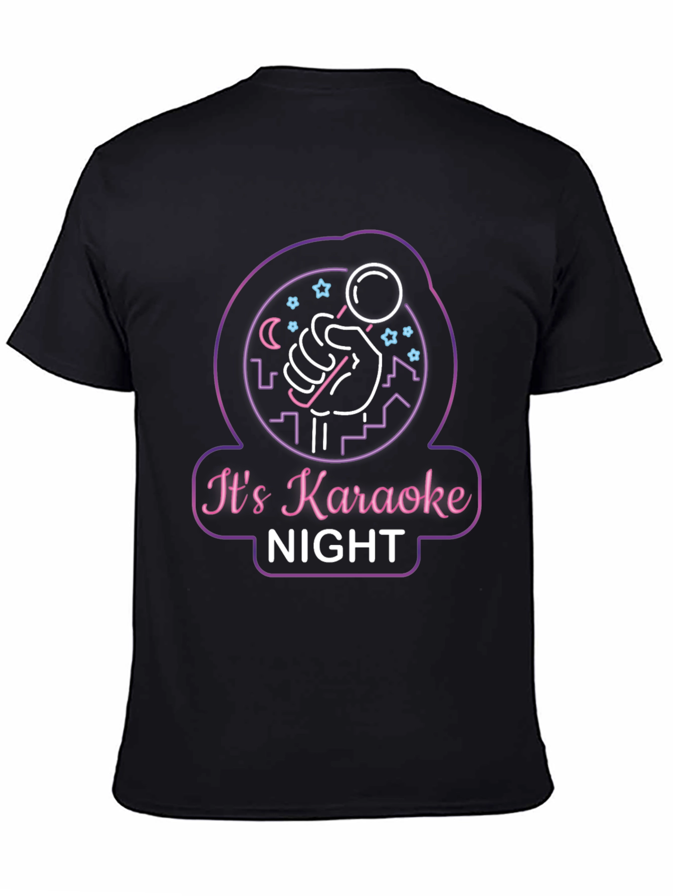 Karaoke Night Black T-Shirt