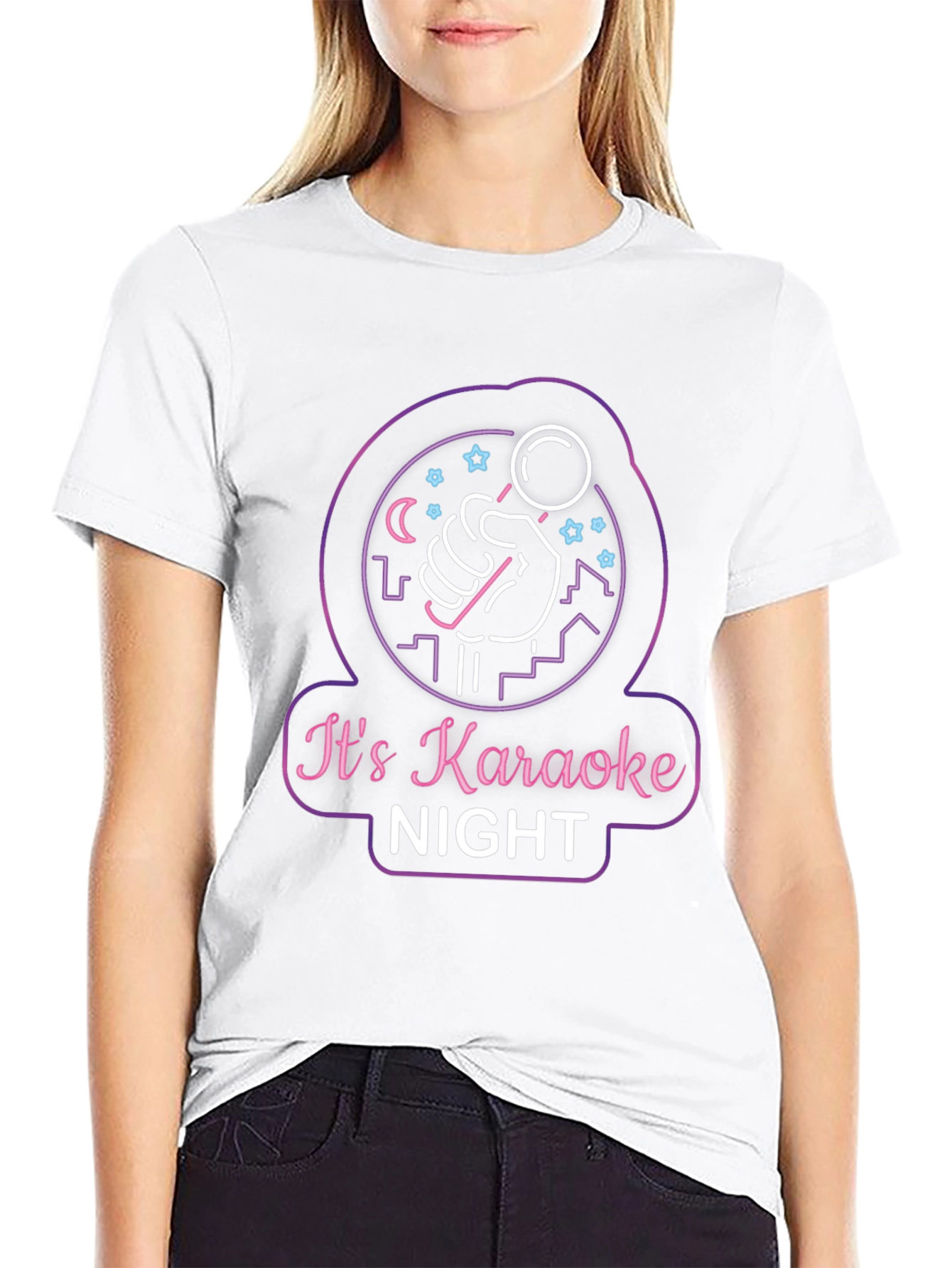 Karaoke Night Black T-Shirt