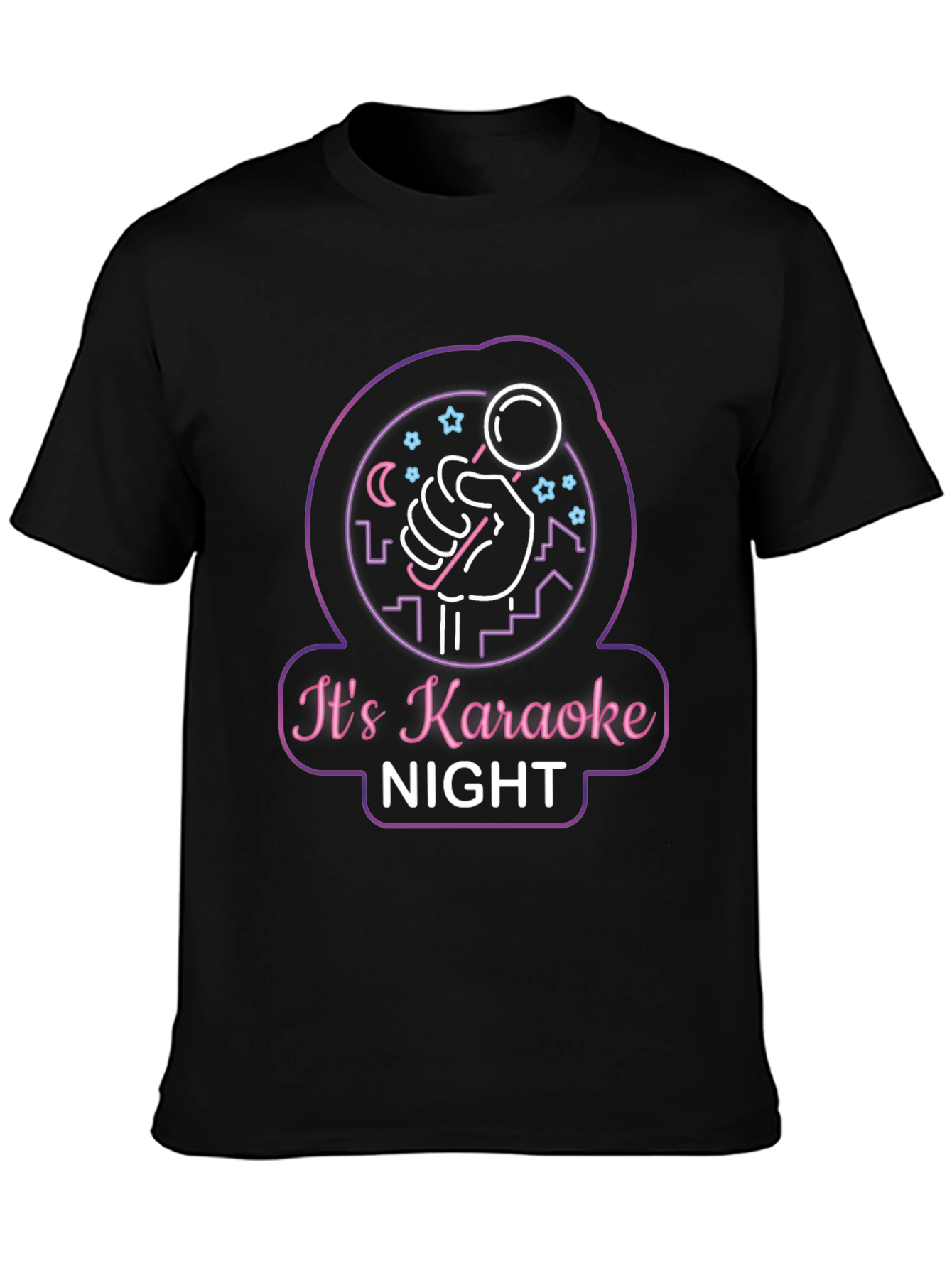 Karaoke Night Black T-Shirt