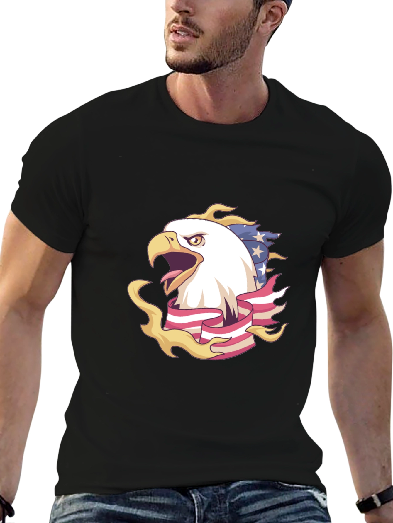 American Eagle Patriotic Graphic T-Shirt