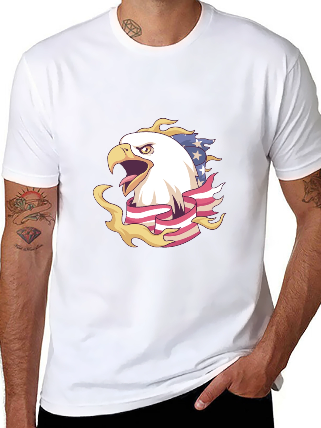 American Eagle Patriotic Graphic T-Shirt